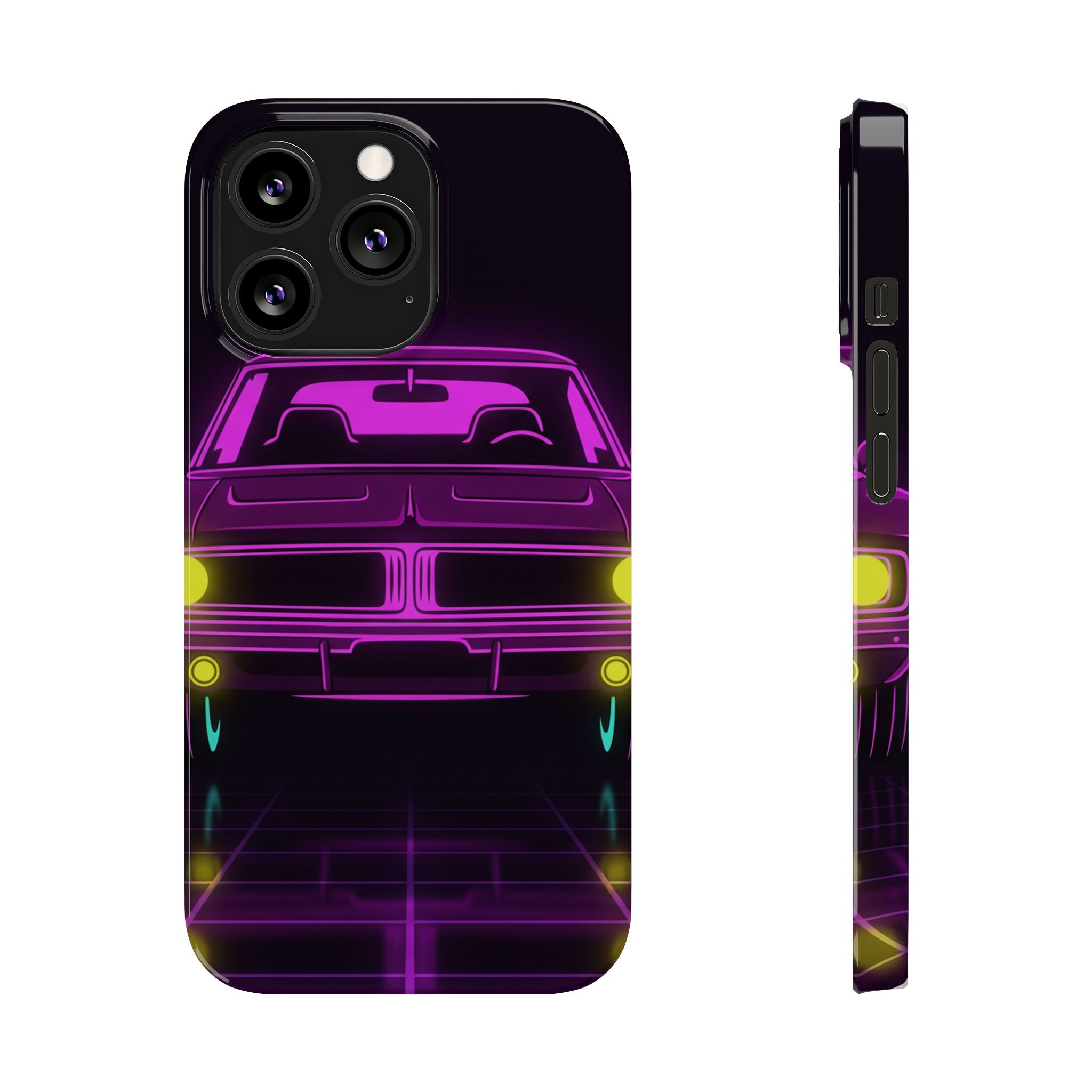 Dodge Charger R/T (1968-70) Resto-Mod Neon Synthwave Phone Case