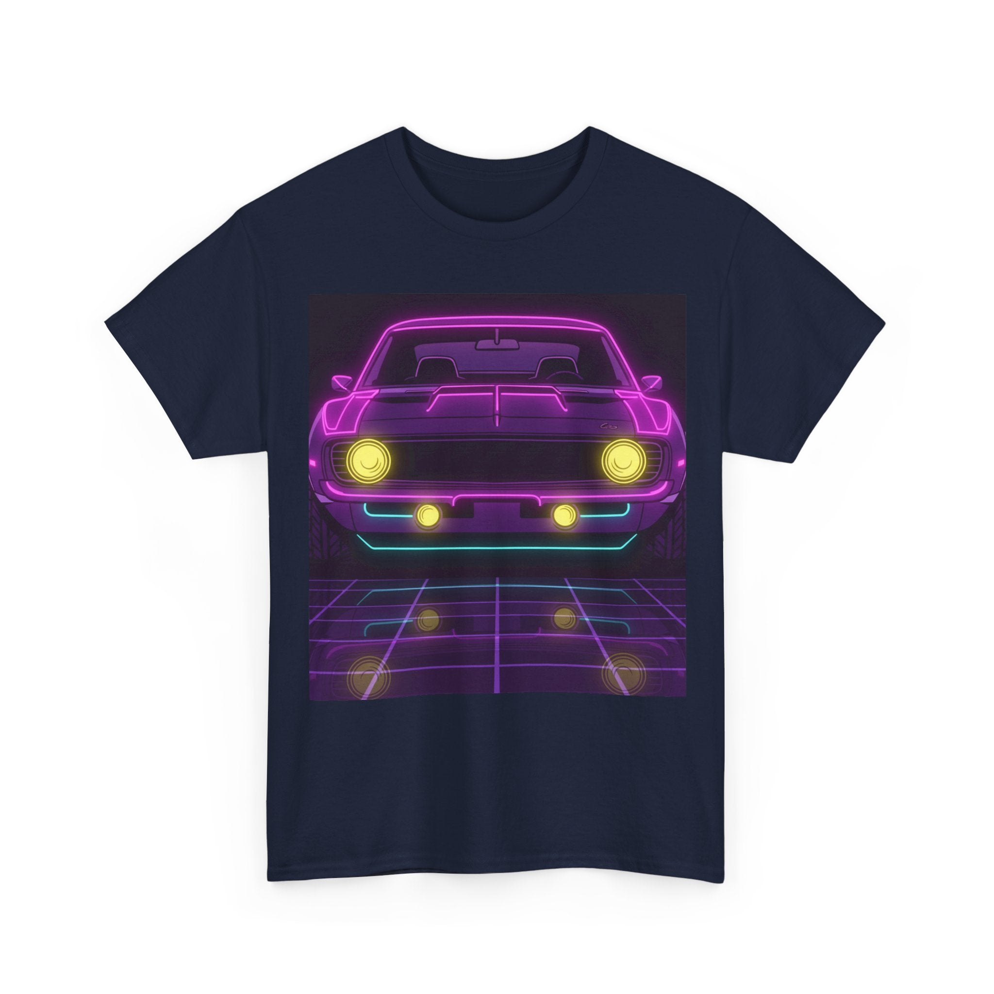 1969 Chevrolet Camaro SS Neon Synthwave Unisex Tee