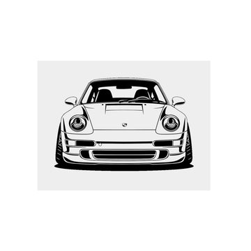 Porsche 911 (993) Metal Wall Sign