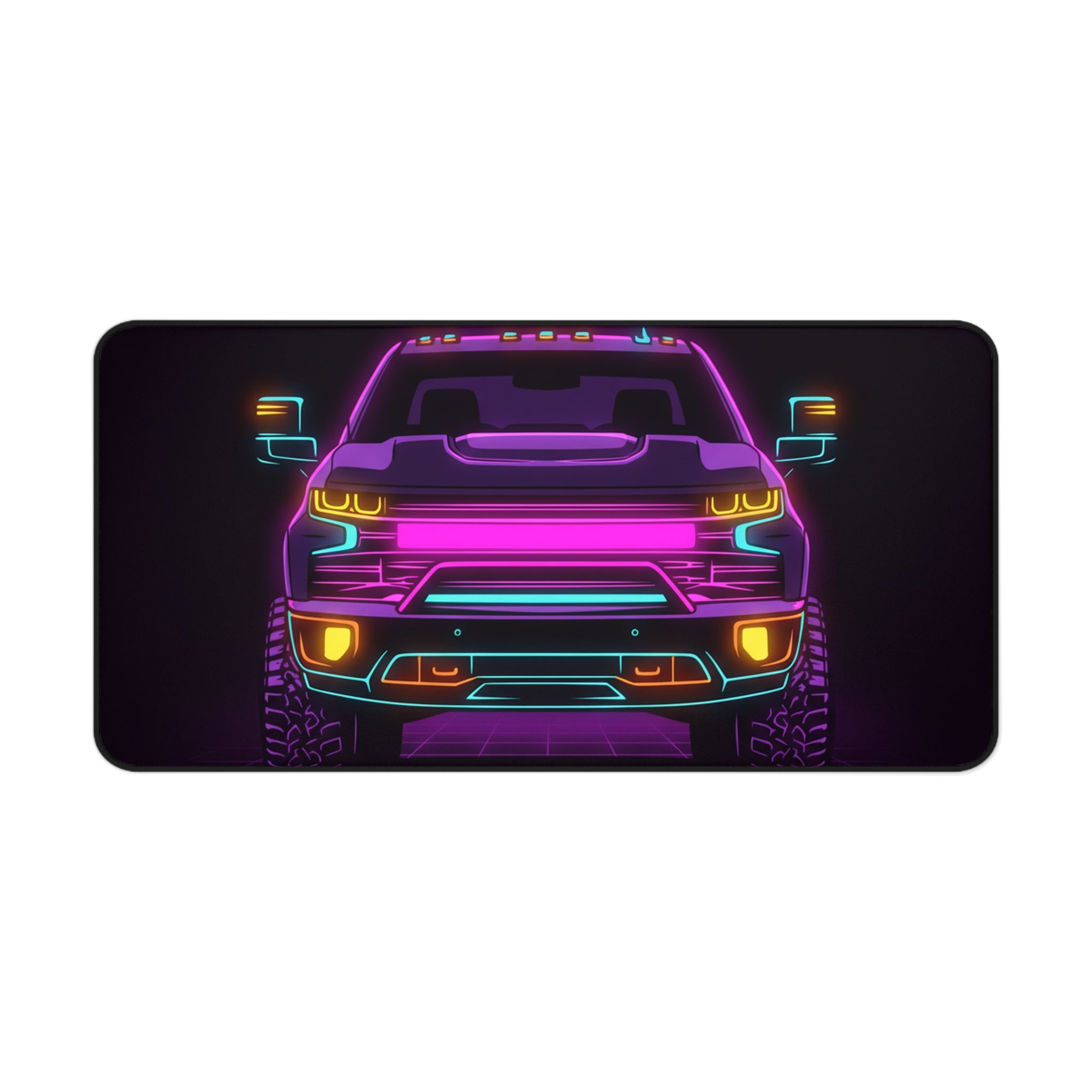 Chevy Silverado Trail Boss (2019+) Neon Synthwave Desk Mat