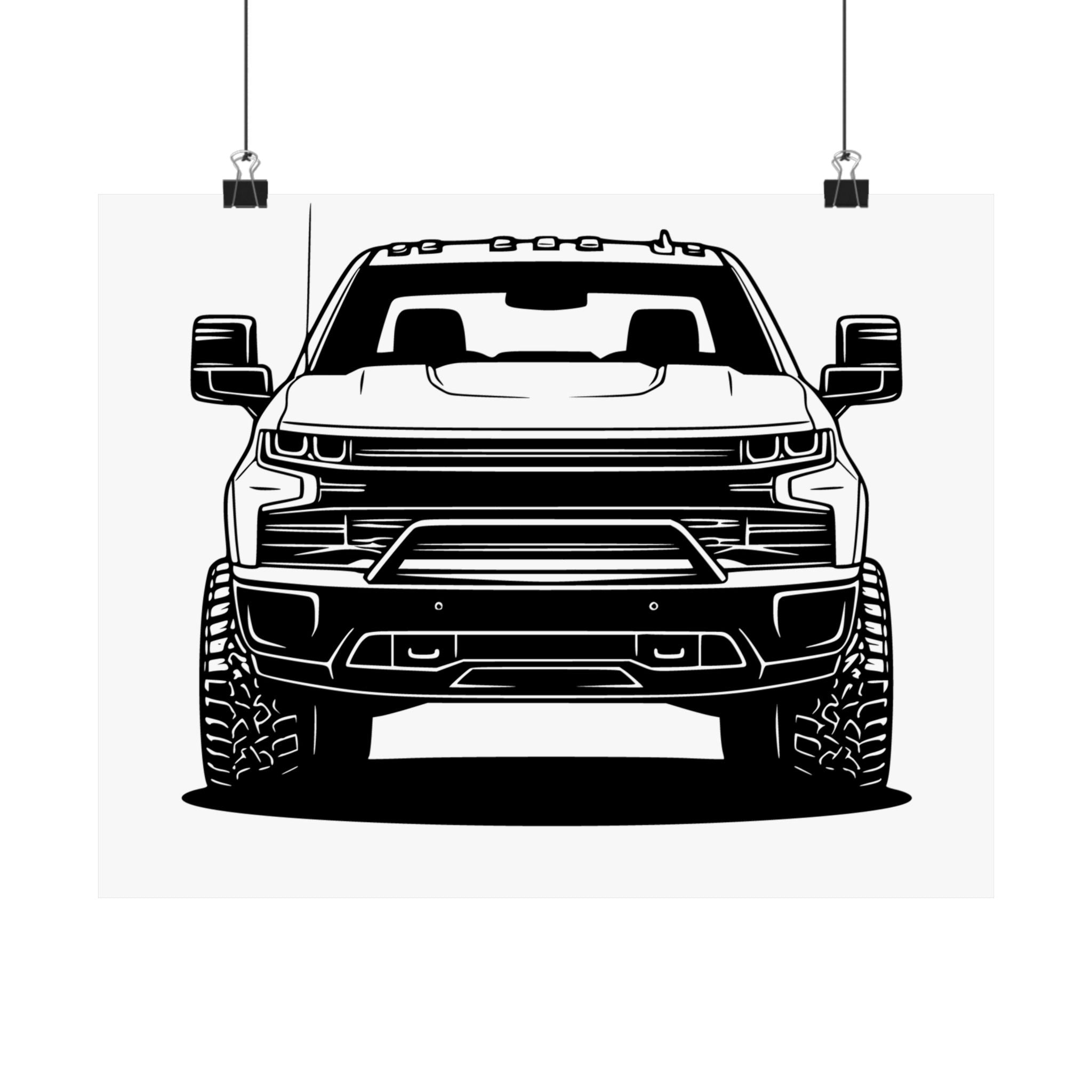 Chevy Silverado Trail Boss (2019+) Poster