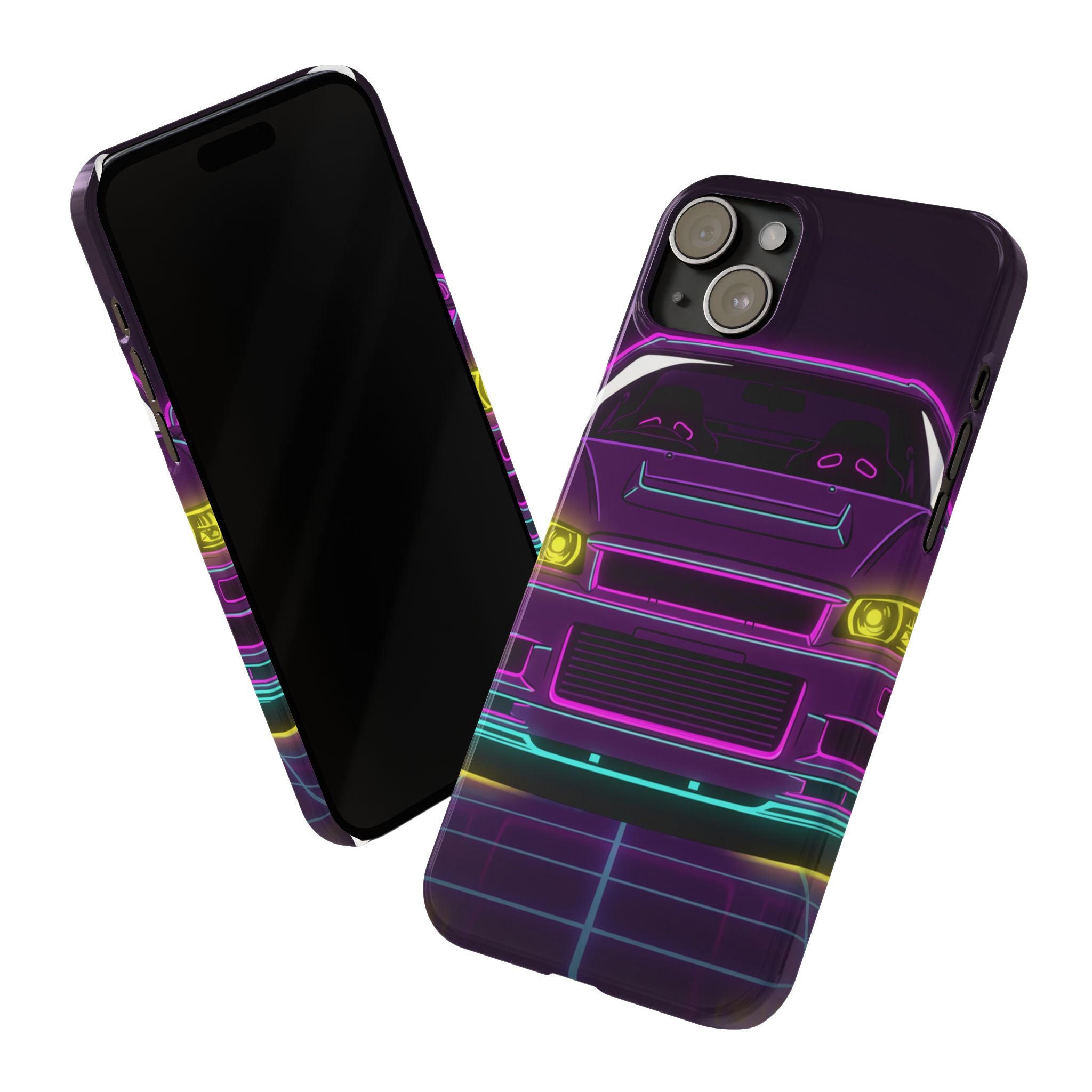 Nissan GT-R Neon Synthwave Phone Case