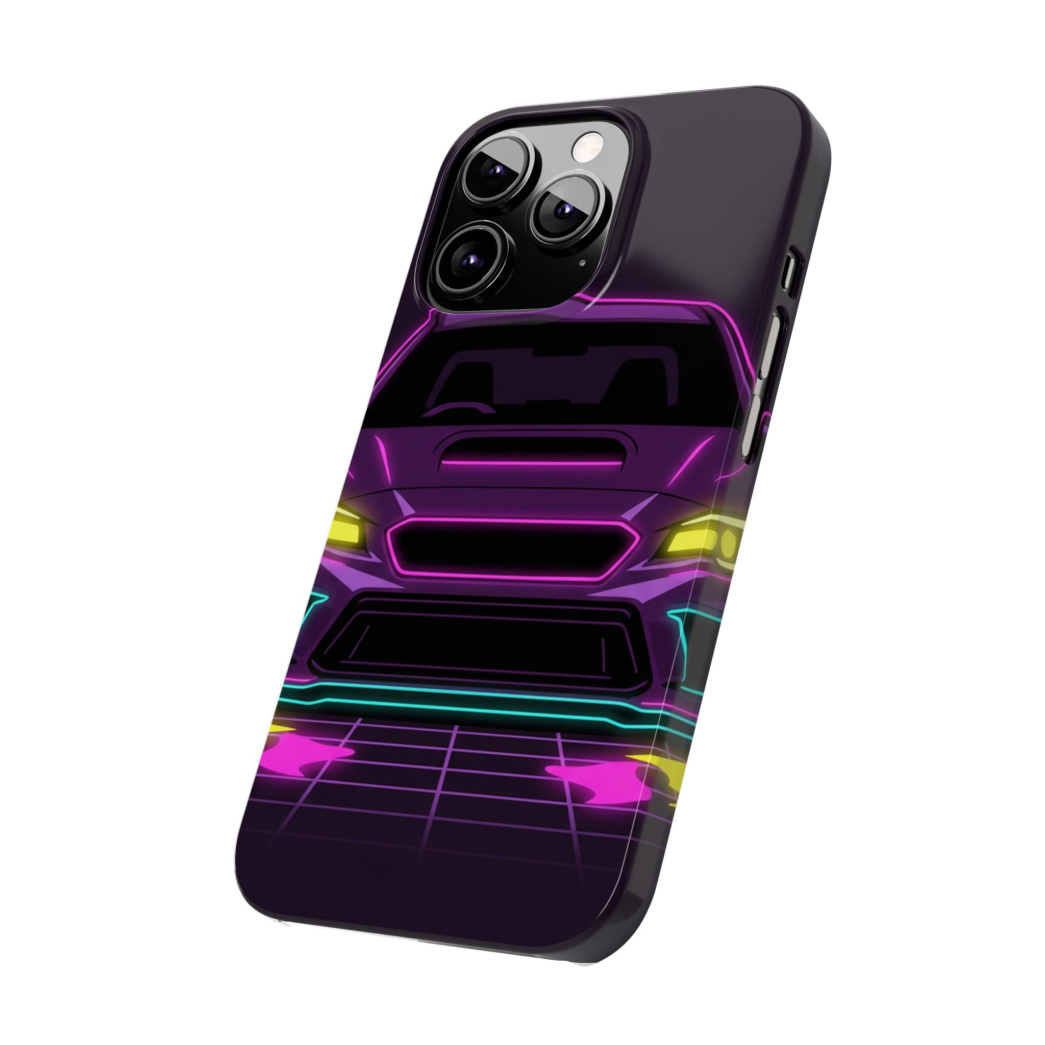 Subaru WRX STI Neon Synthwave Phone Case