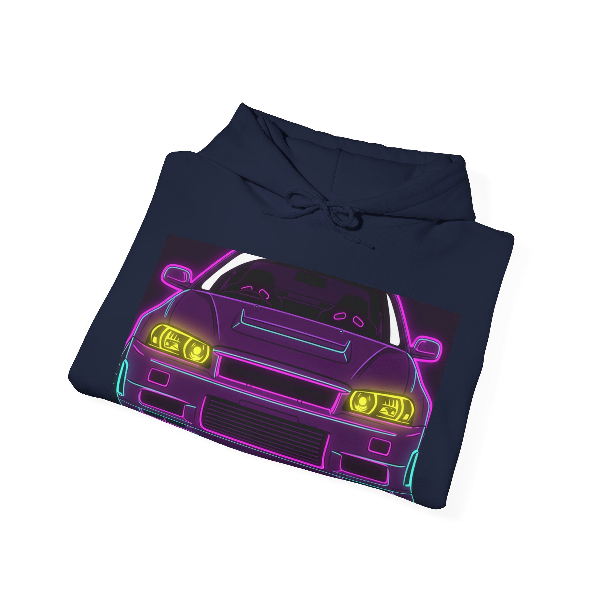 Nissan GT-R Neon Synthwave Unisex Hoodie