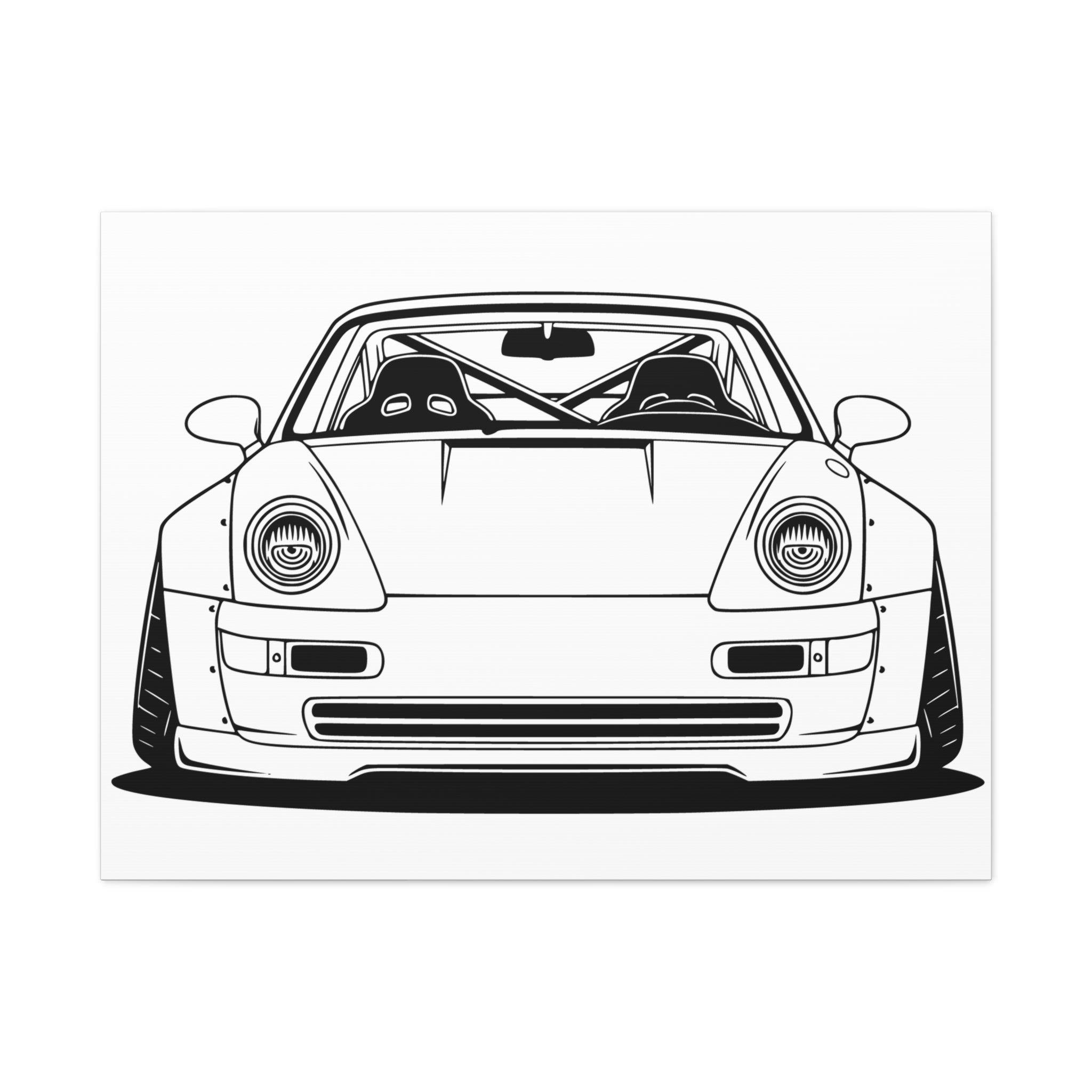 Porsche 964 Turbo Canvas Wall Art
