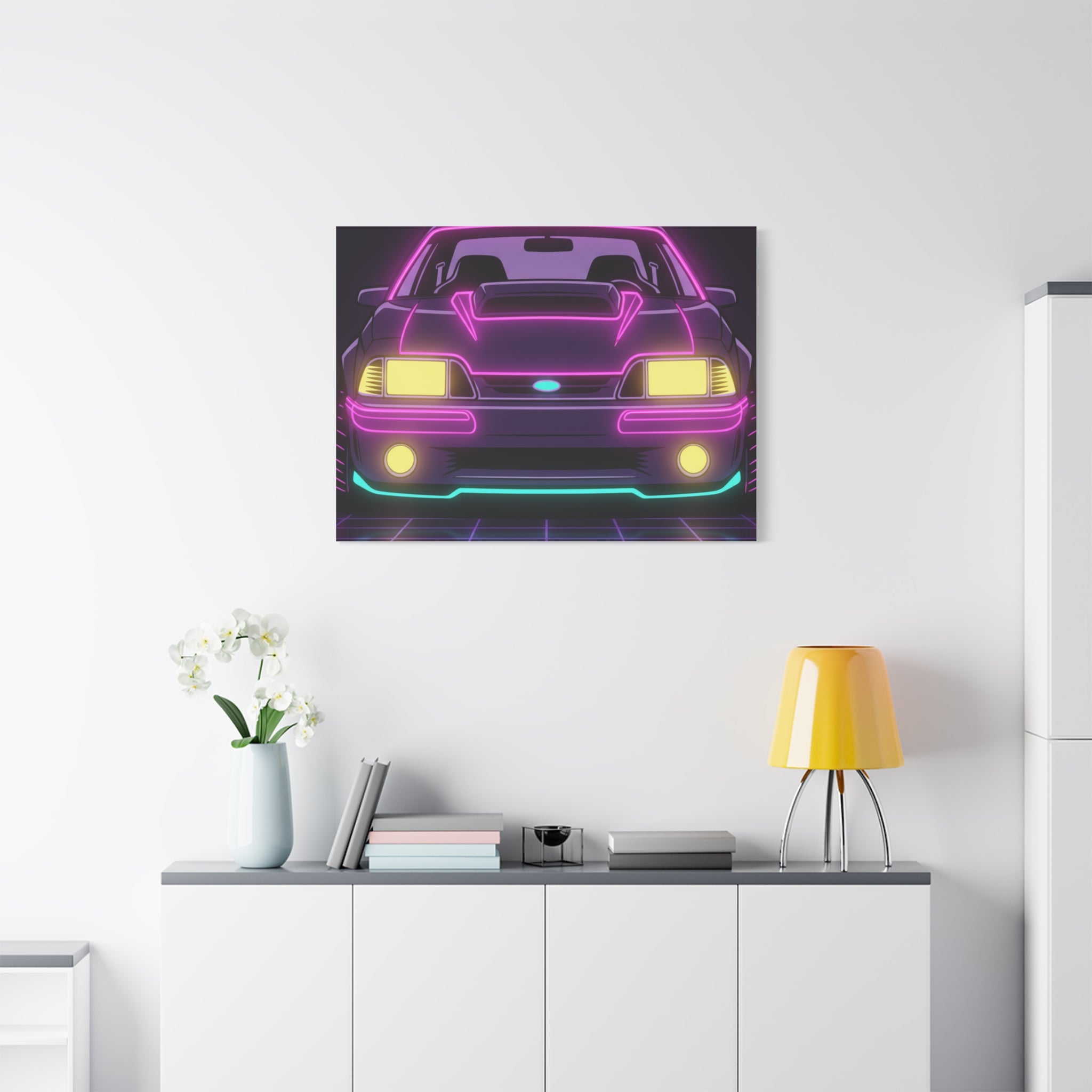 Ford Mustang Fox Body GT Canvas Wall Art