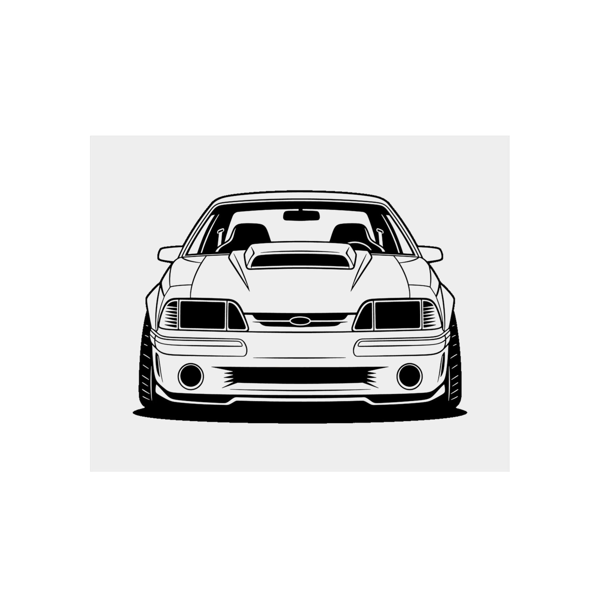 Ford Mustang Fox Body GT Metal Wall Sign