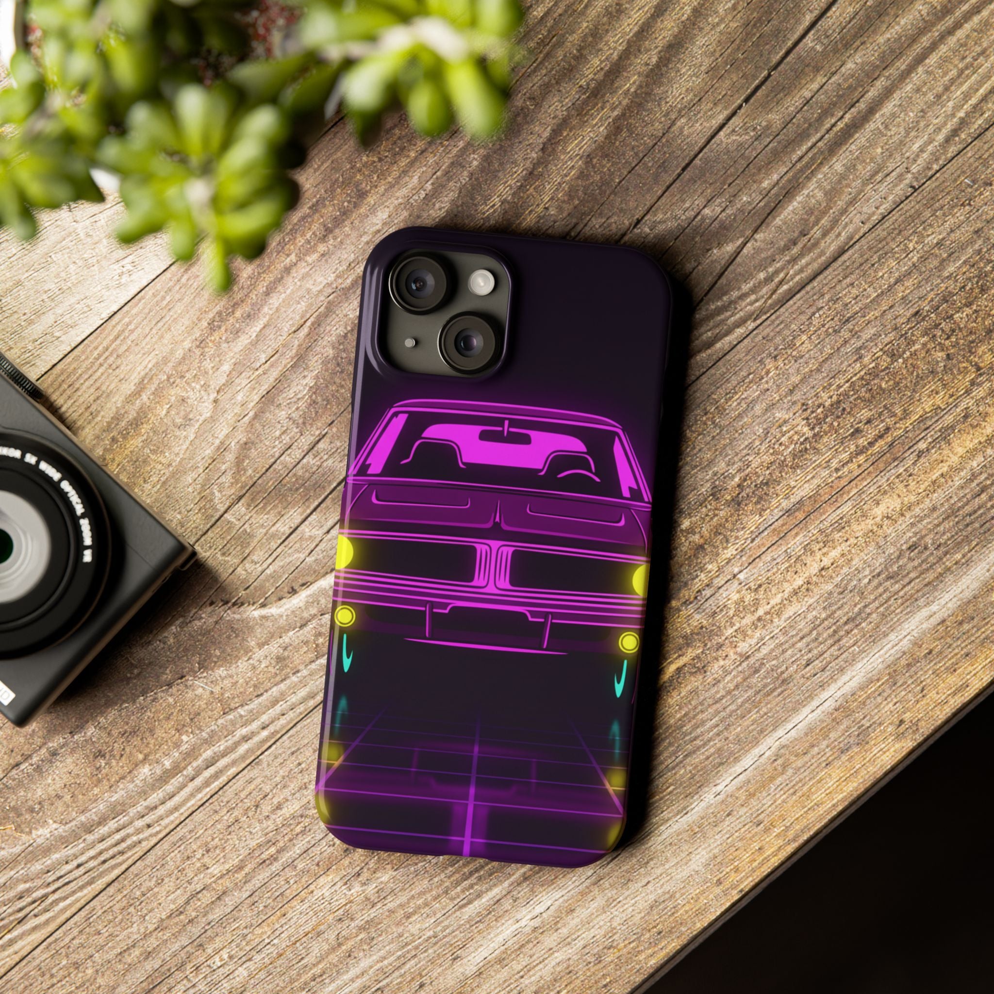 Dodge Charger R/T (1968-70) Resto-Mod Neon Synthwave Phone Case