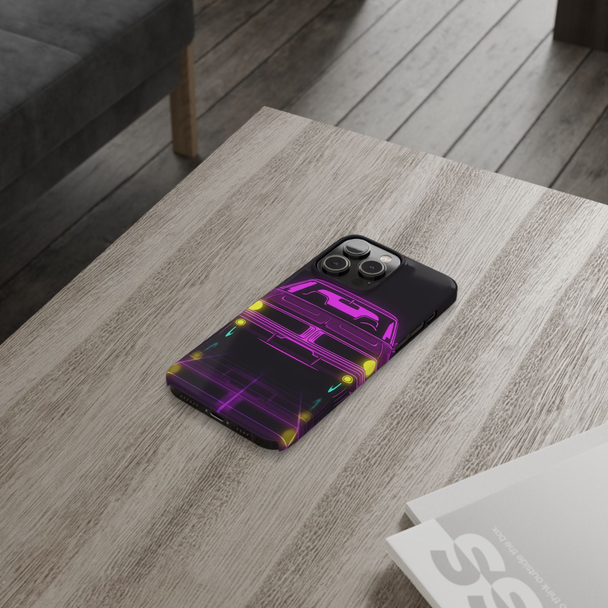 Dodge Charger R/T (1968-70) Resto-Mod Neon Synthwave Phone Case