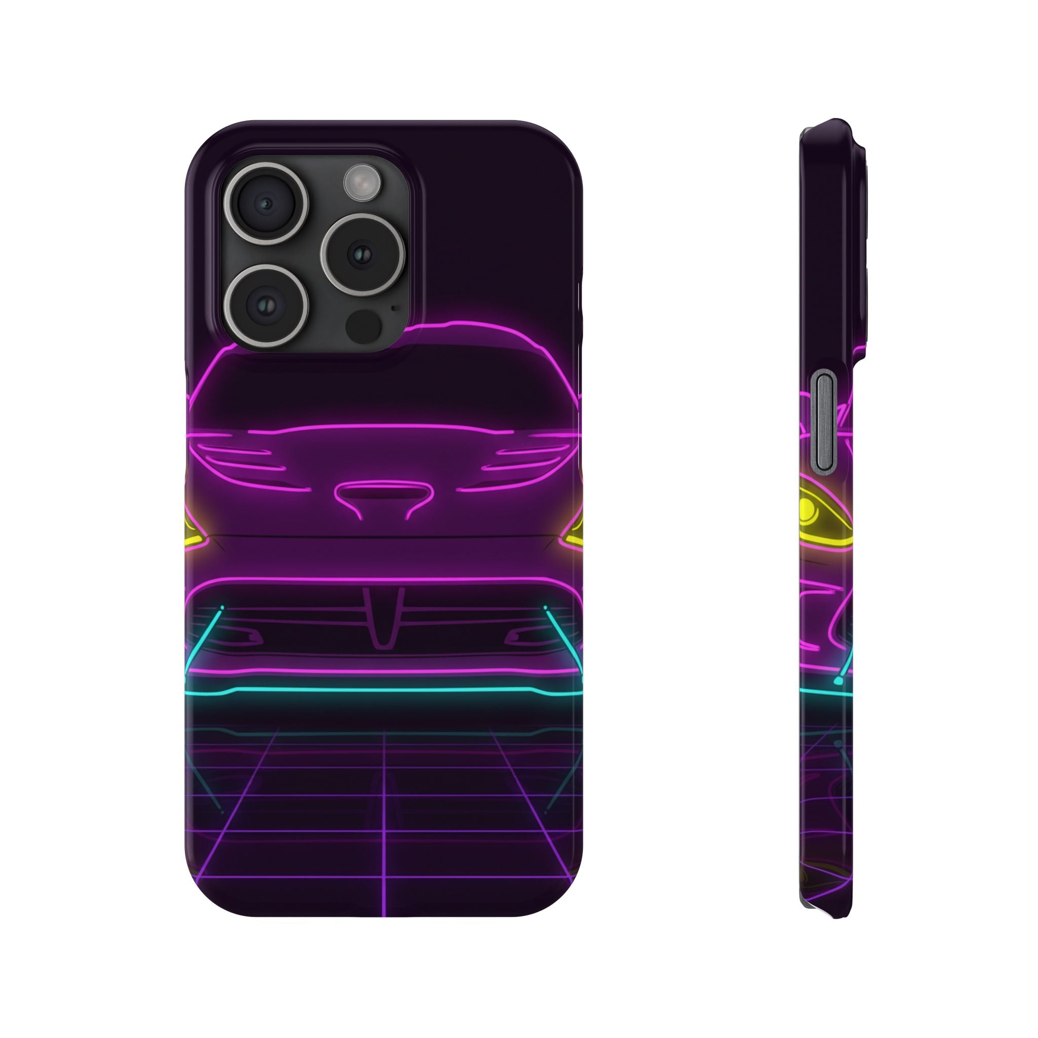 Dodge Viper (1992-17) Neon Synthwave Phone Case