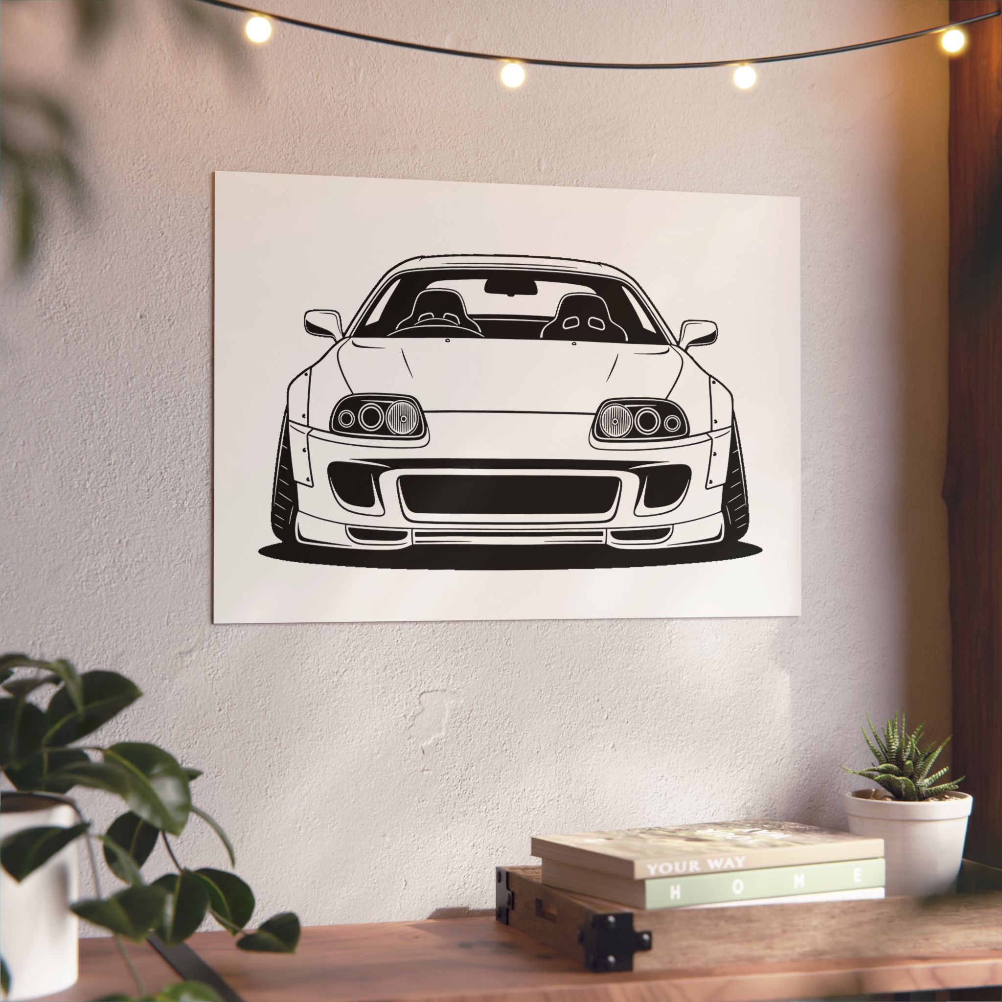 Toyota Supra MK4 Metal Wall Sign