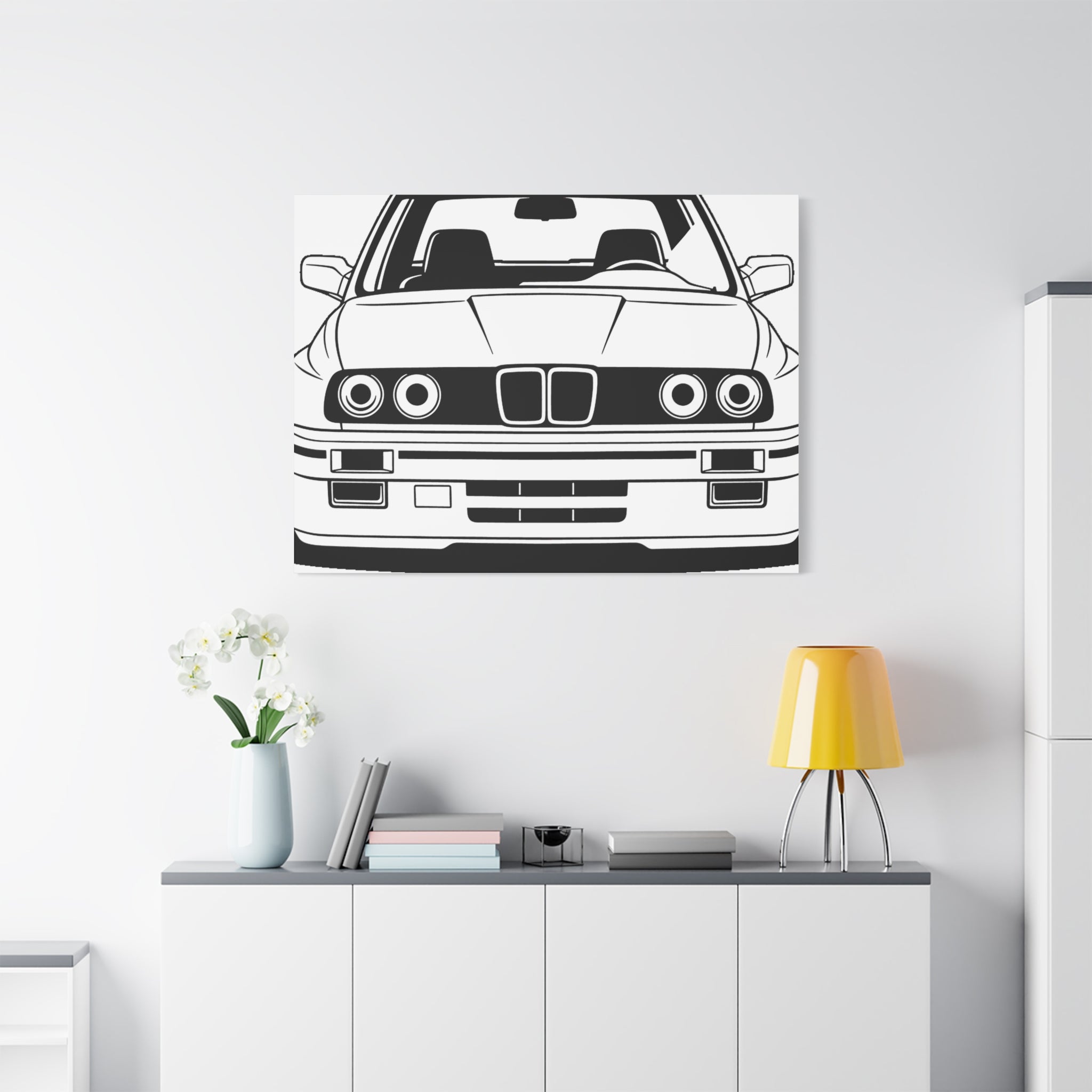 BMW E30 Canvas Wall Art