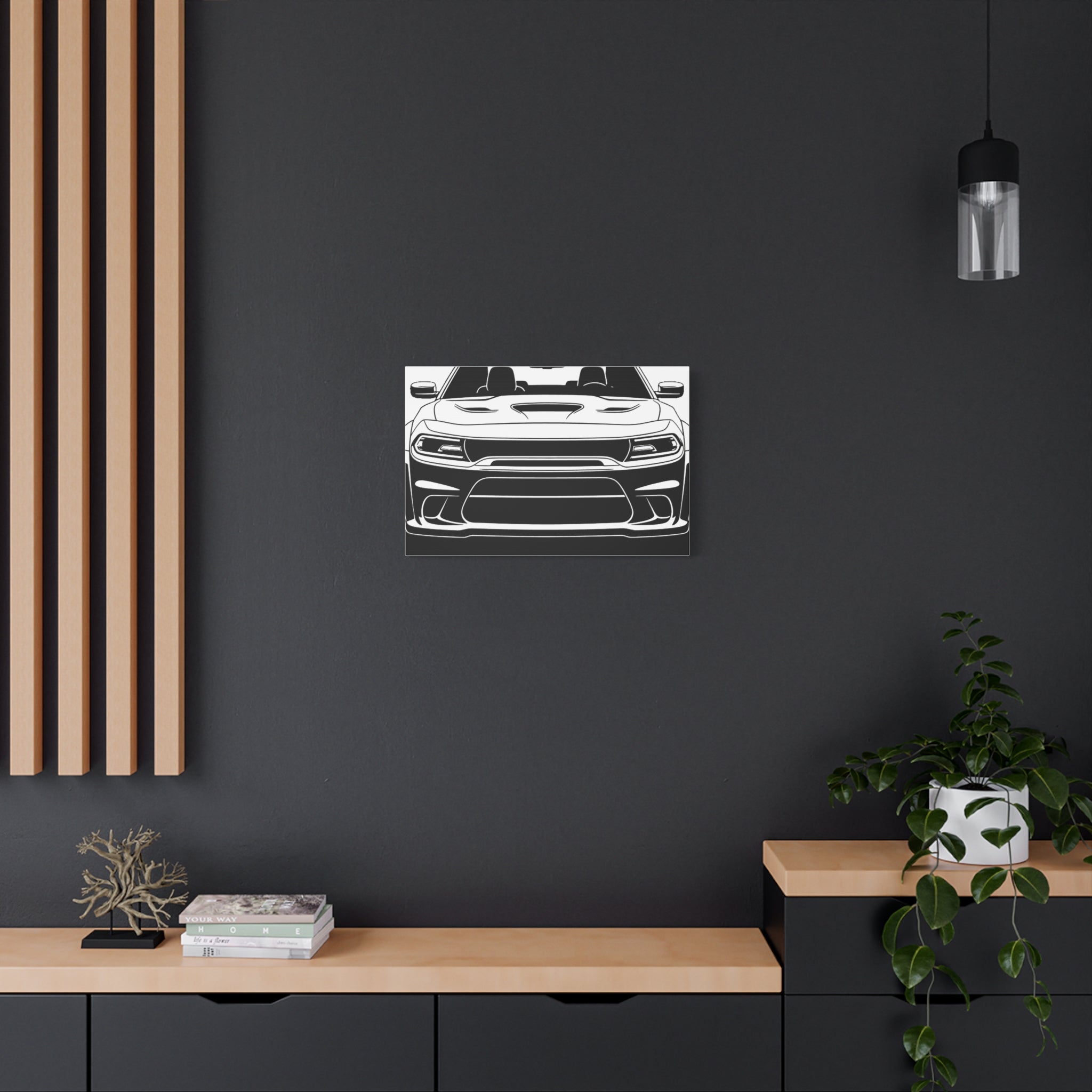 Dodge Challenger SRT Hellcat Canvas Wall Art