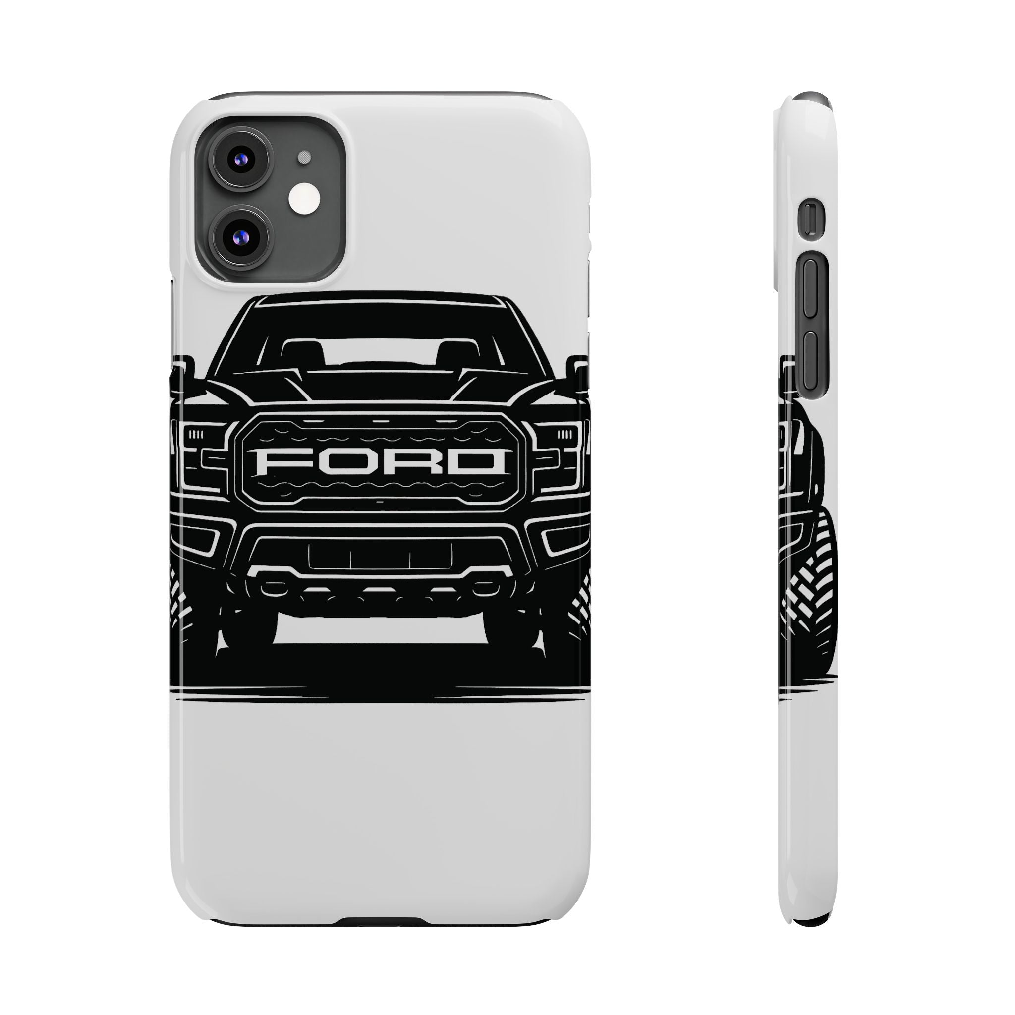 Ford Raptor (Gen 3) Slim Phone Case Greyscale