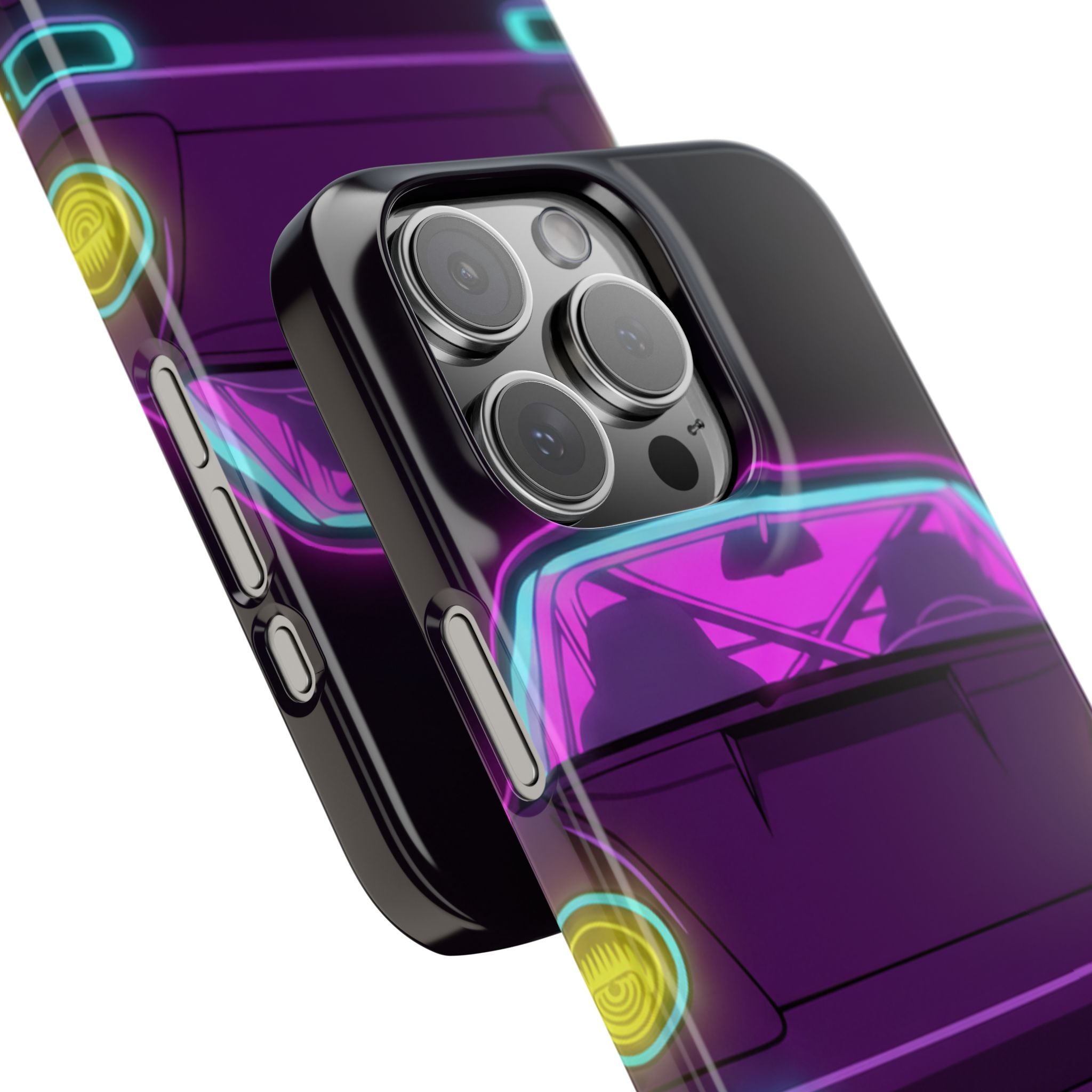 Porsche 964 Turbo Neon Synthwave Phone Case