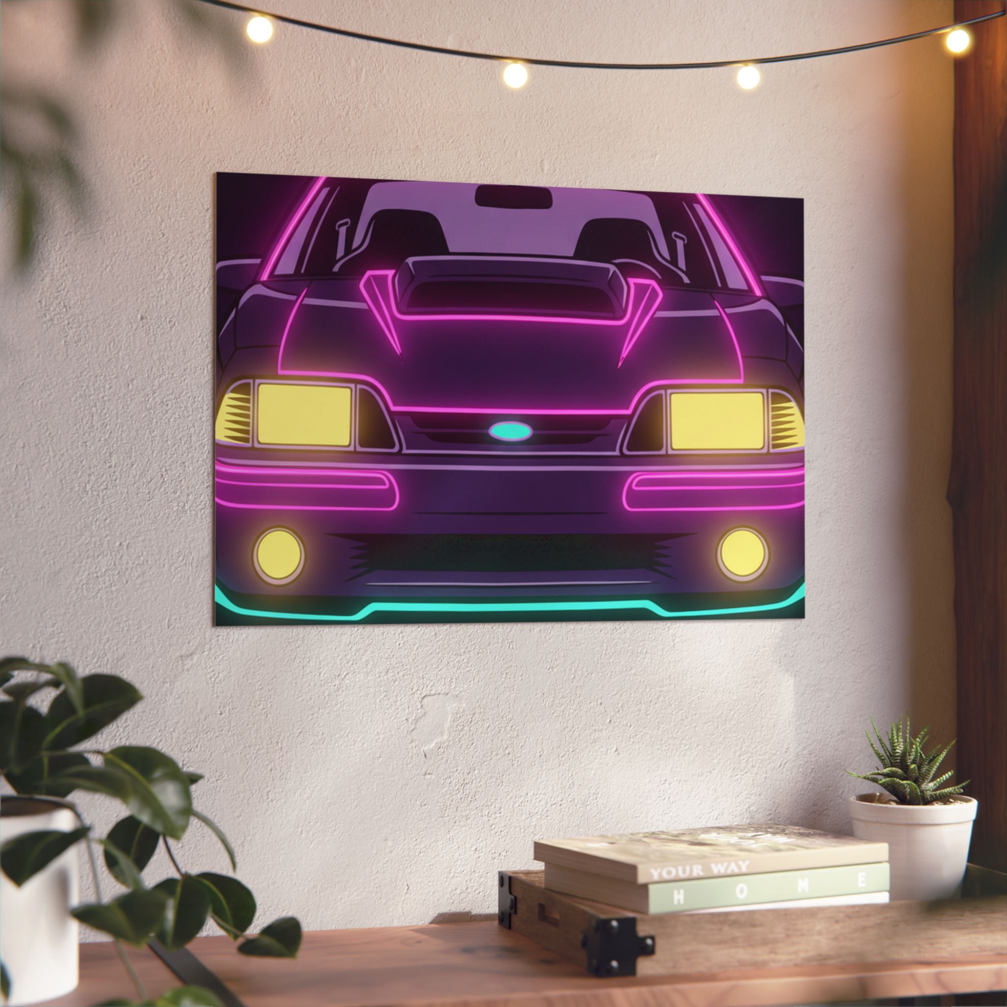 Ford Mustang Fox Body GT Metal Wall Sign