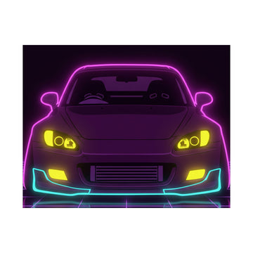 Honda S2000 (1999-09) Neon Synthwave Poster