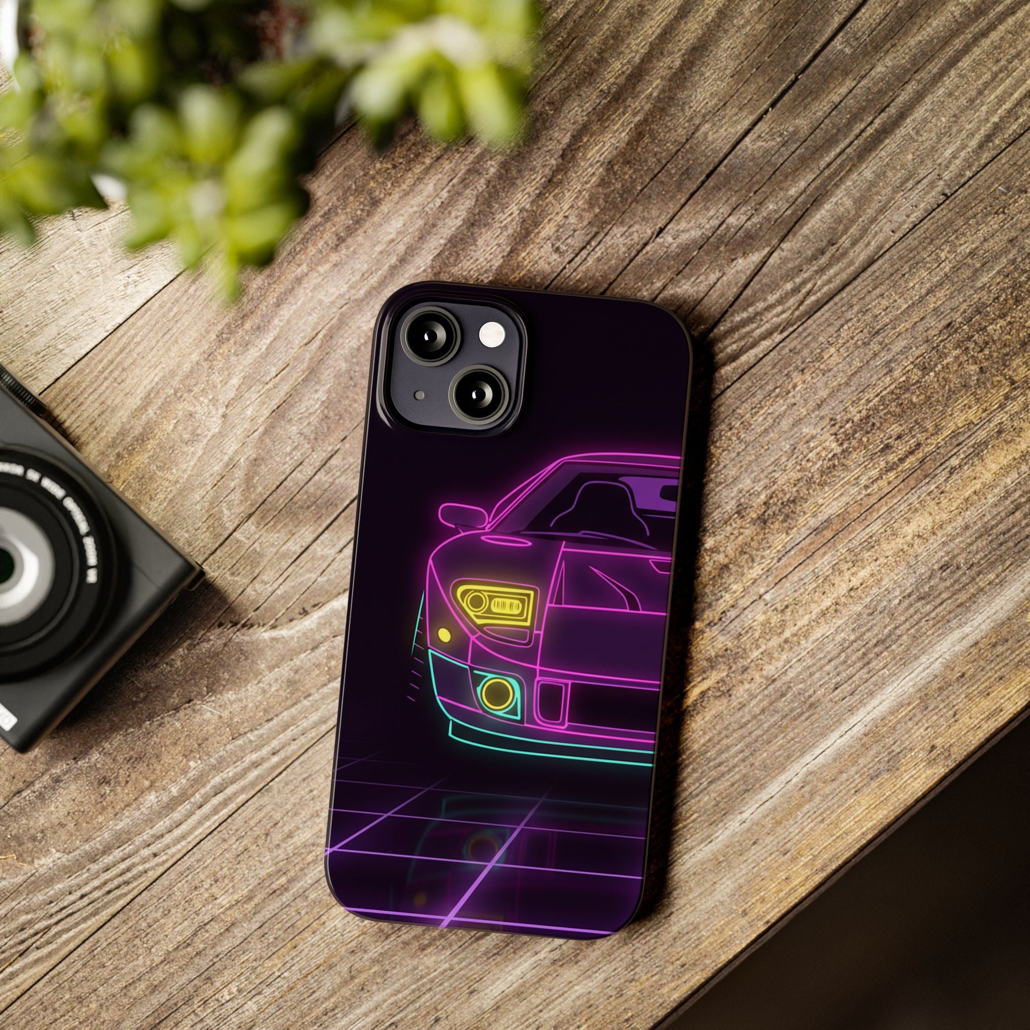 Ford GT40 (1964-69) Neon Synthwave Phone Case