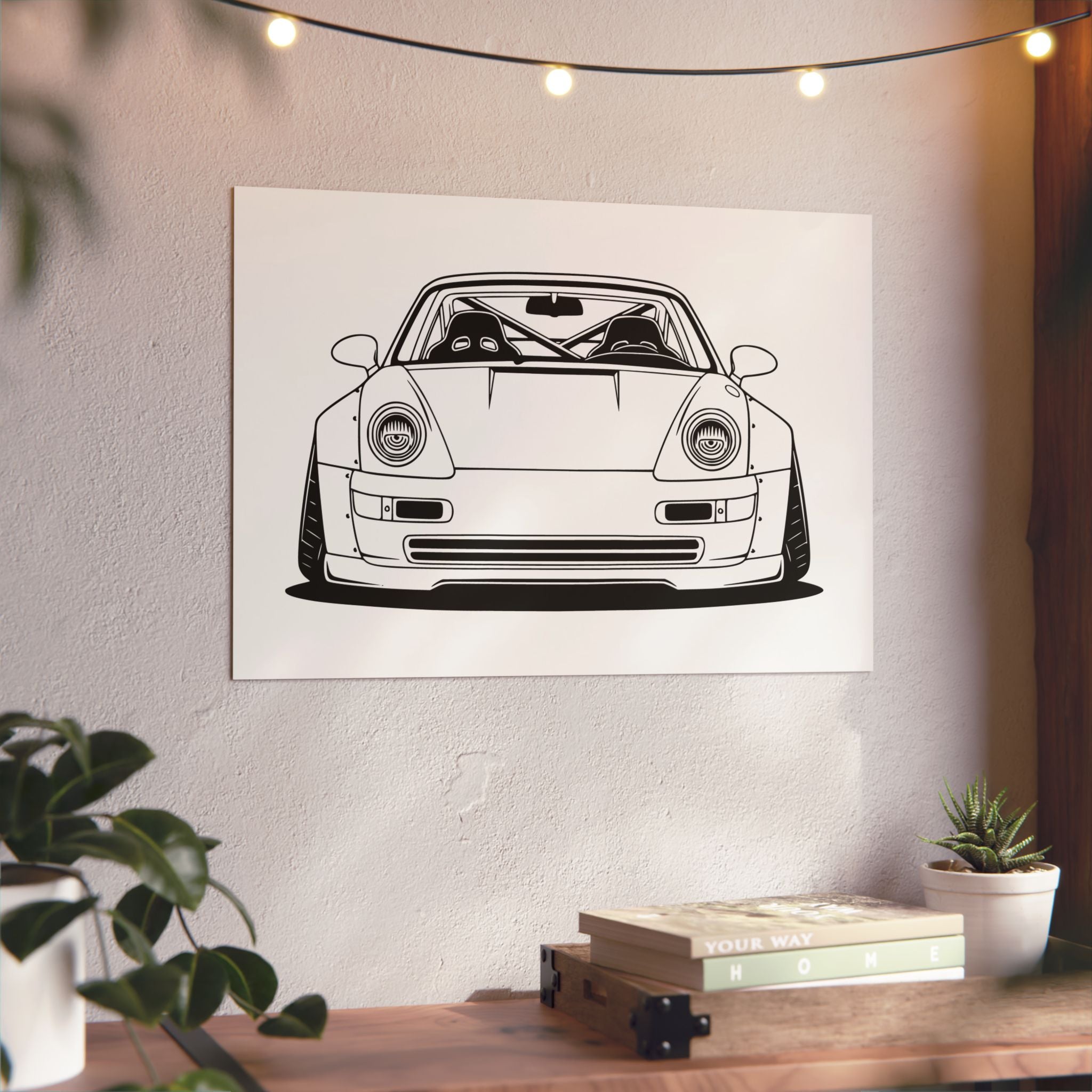 Porsche 964 Turbo Metal Wall Sign