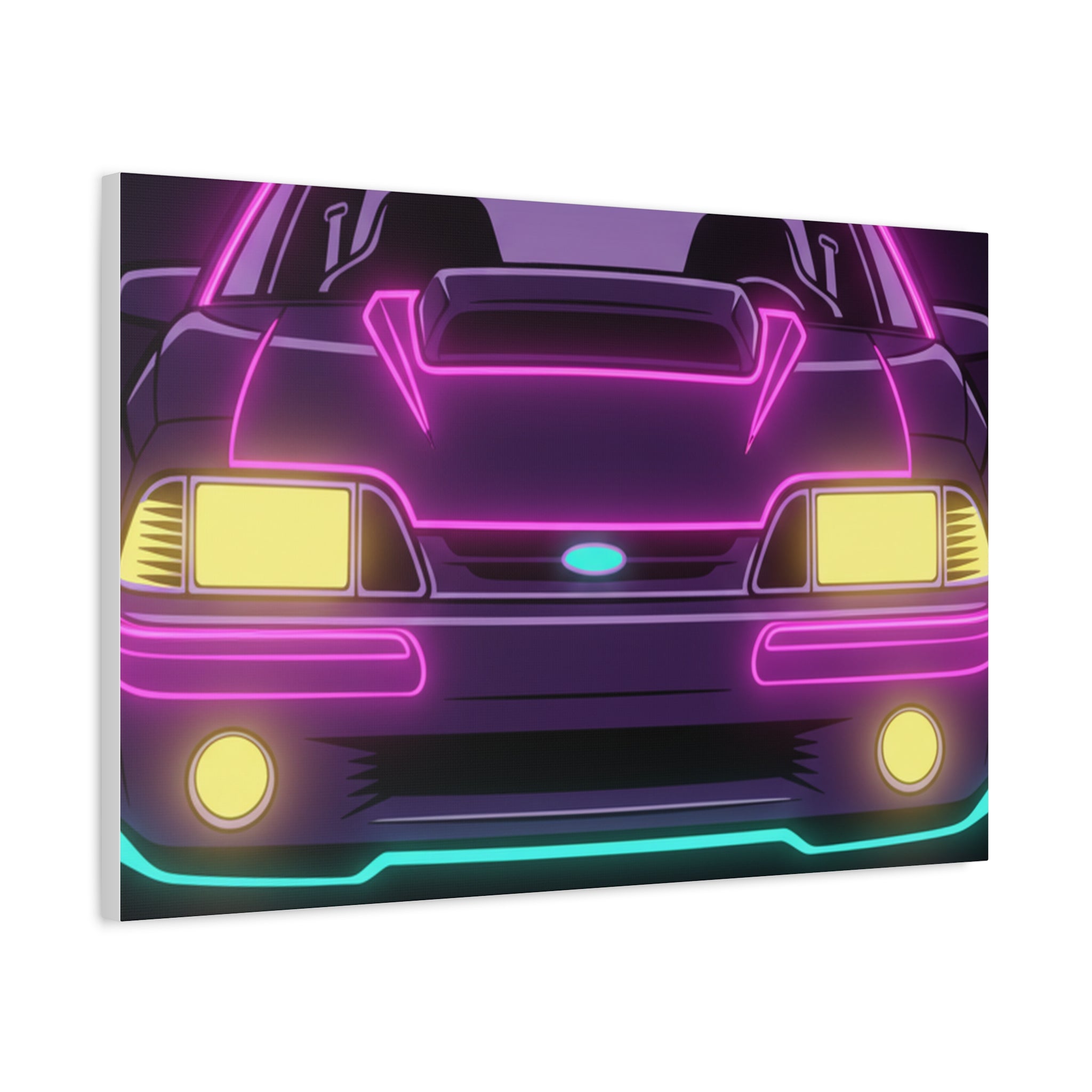 Ford Mustang Fox Body GT Canvas Wall Art