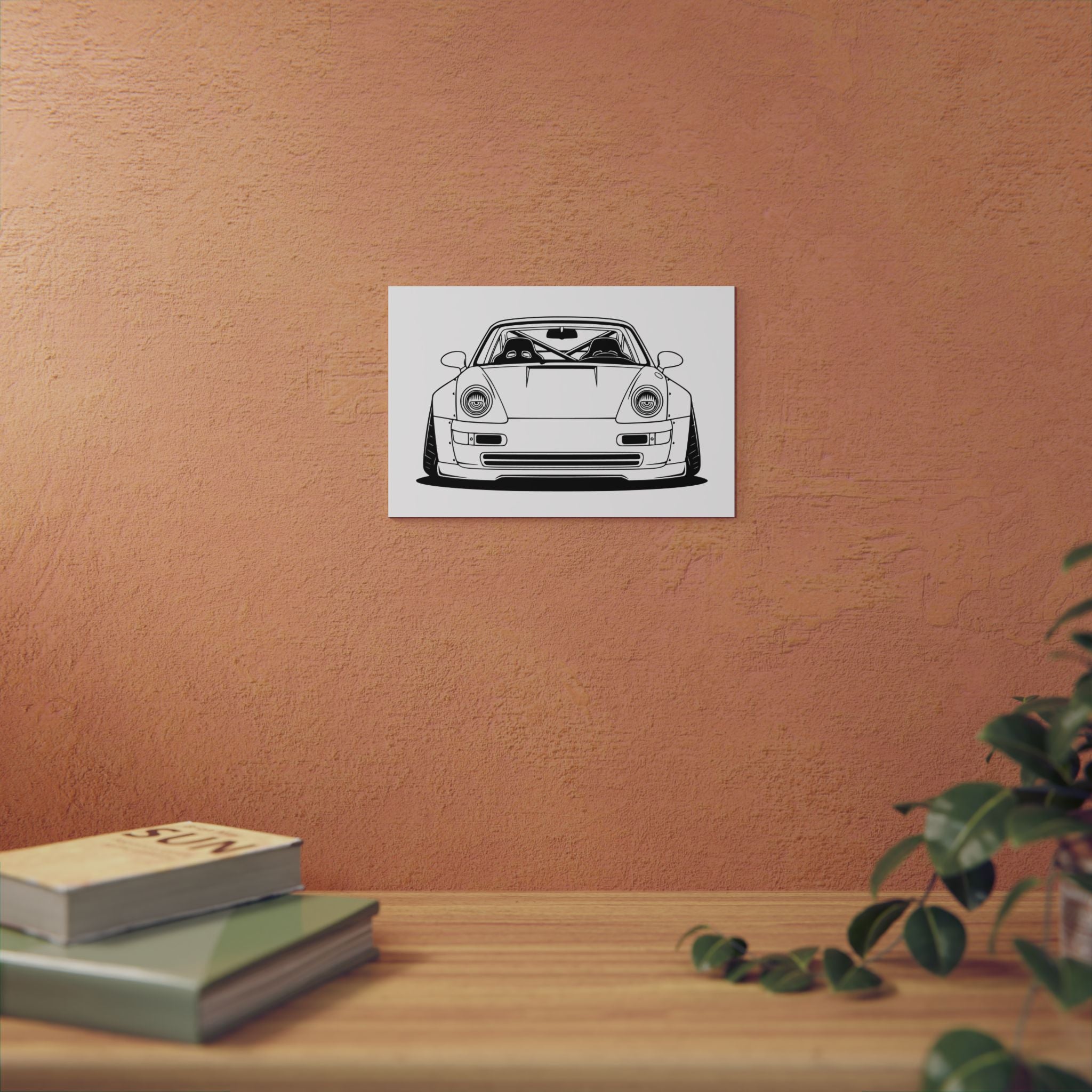 Porsche 964 Turbo Metal Wall Sign