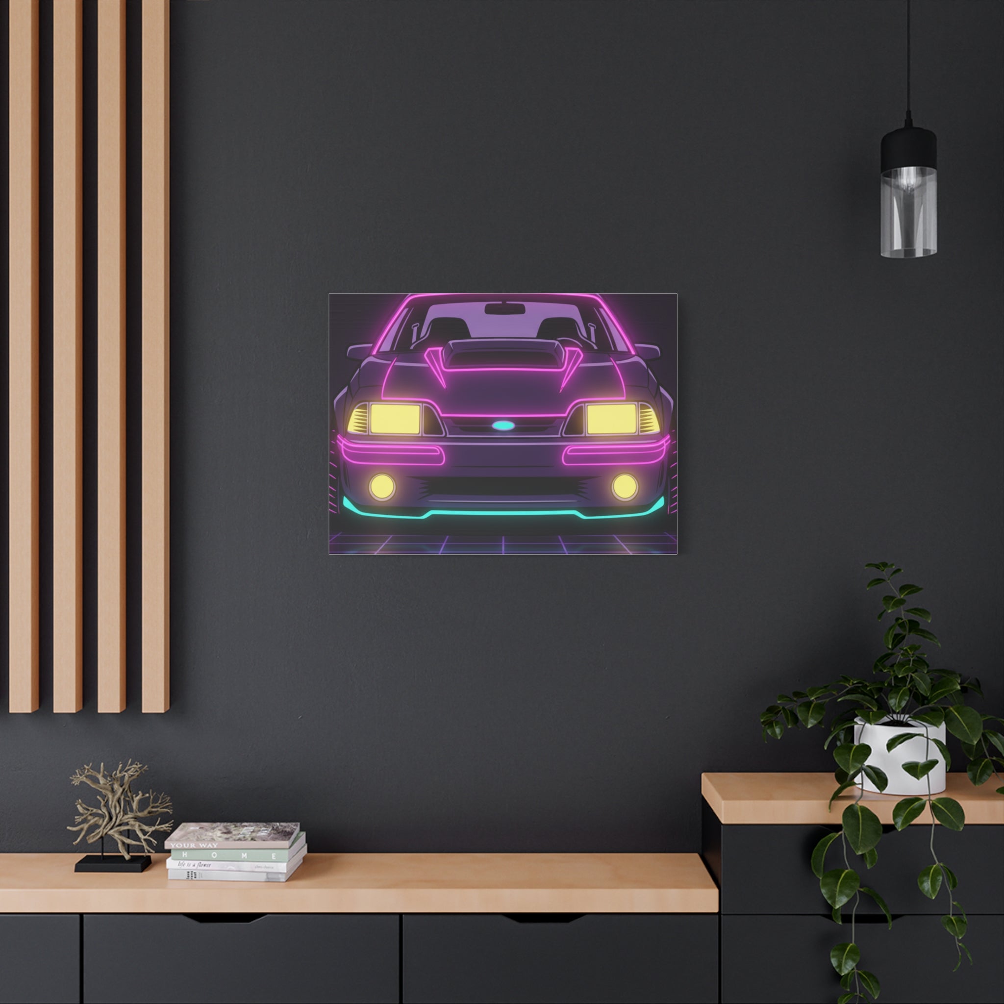 Ford Mustang Fox Body GT Canvas Wall Art