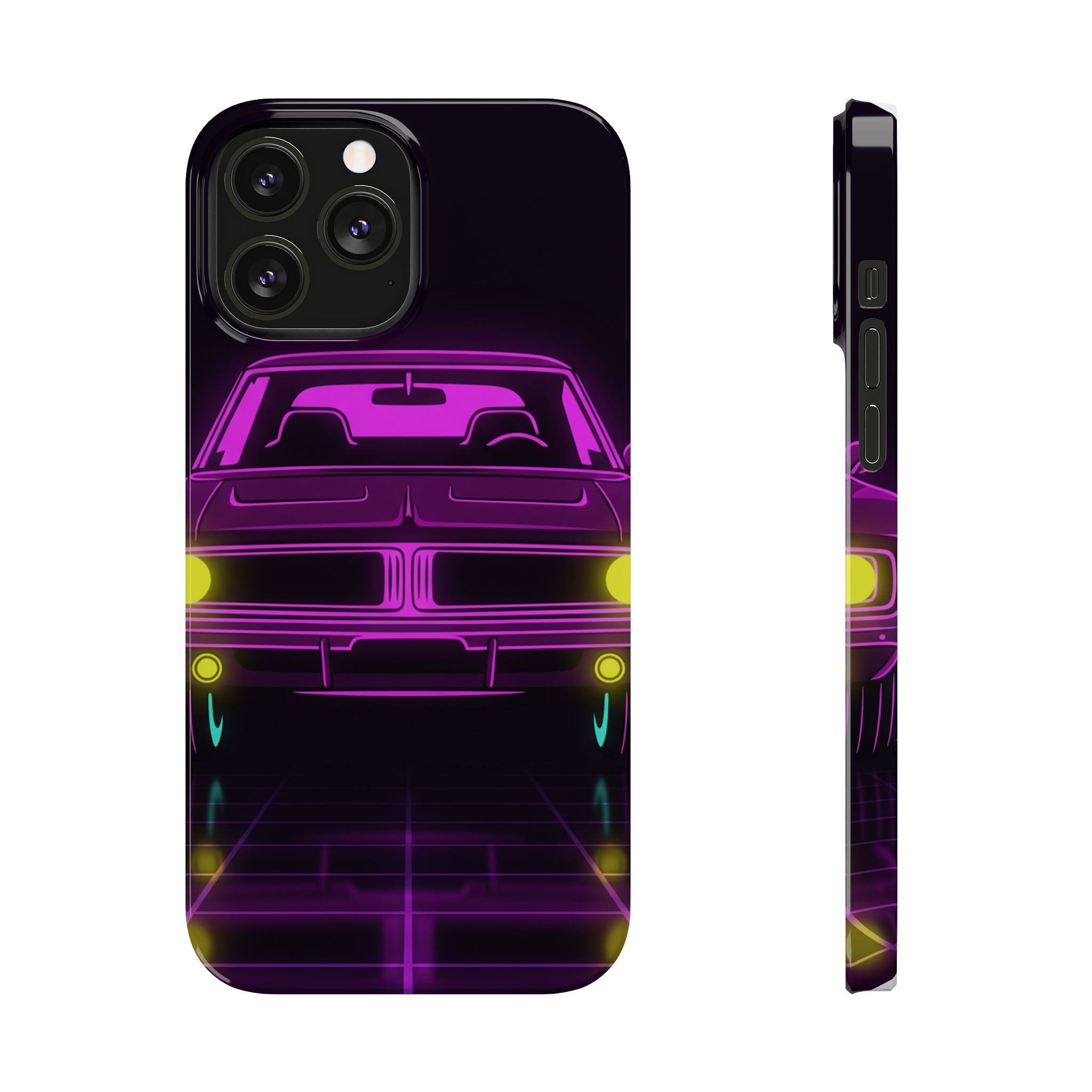 Dodge Charger R/T (1968-70) Resto-Mod Neon Synthwave Phone Case