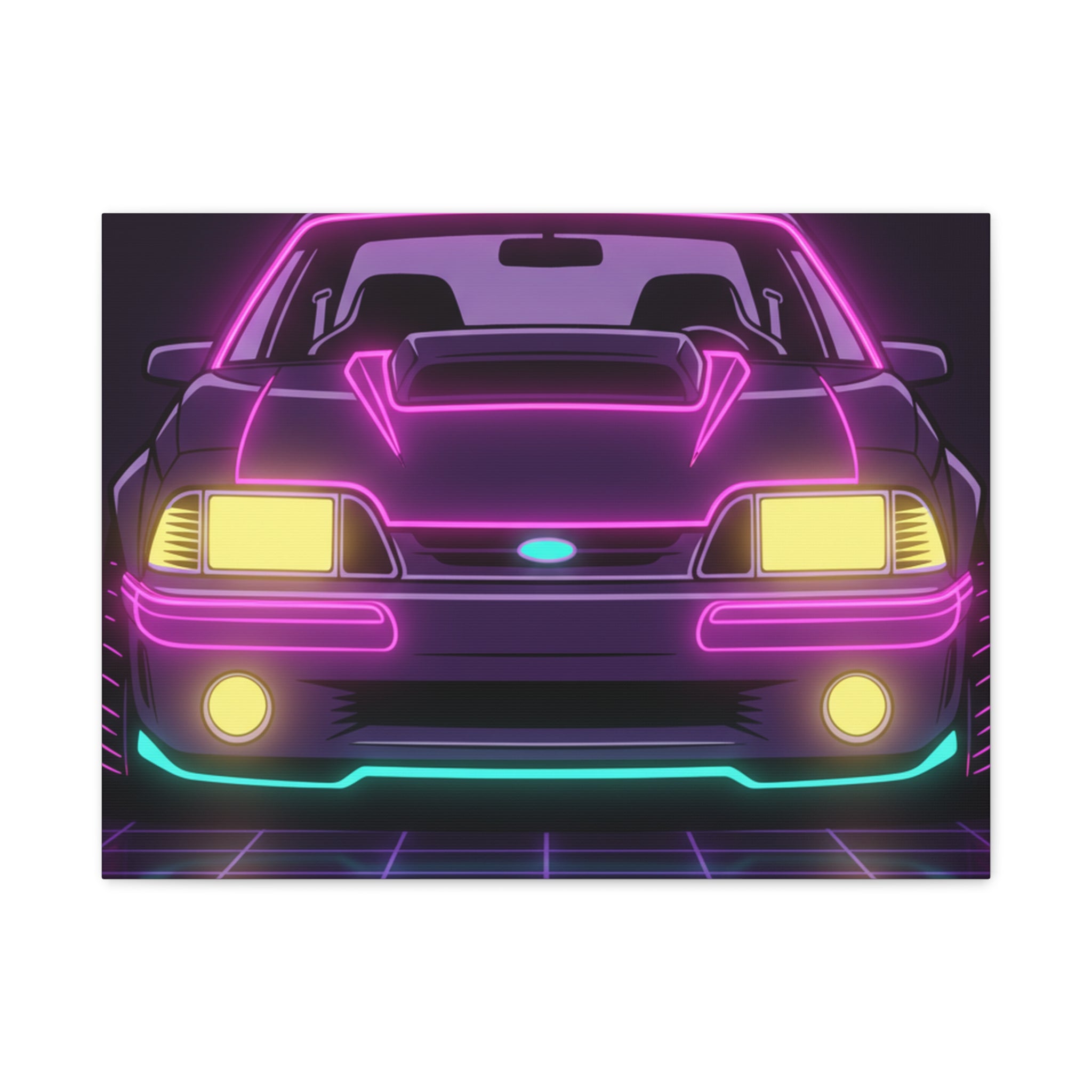 Ford Mustang Fox Body GT Canvas Wall Art