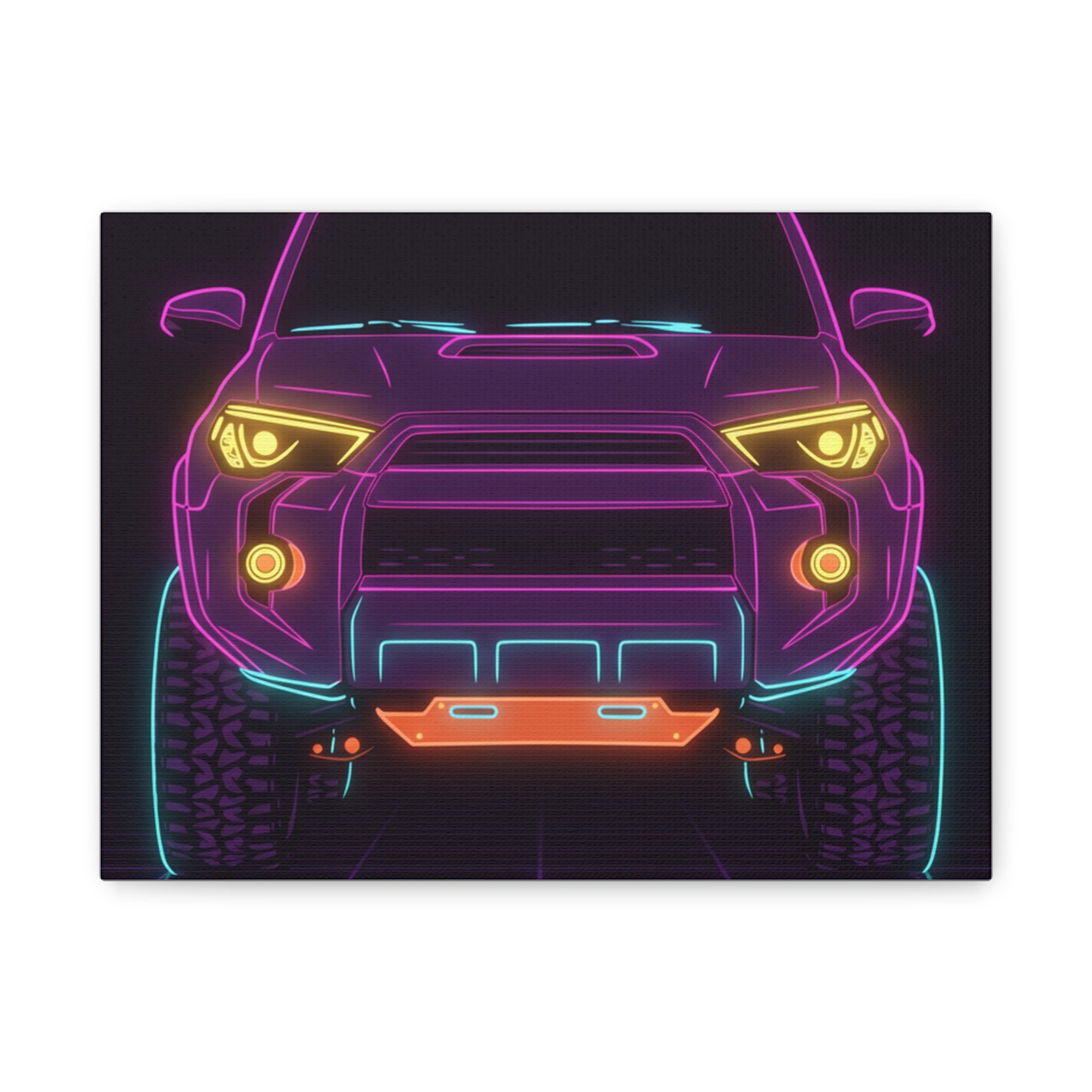 Toyota 4Runner TRD Pro Neon Synthwave Canvas Wall Art
