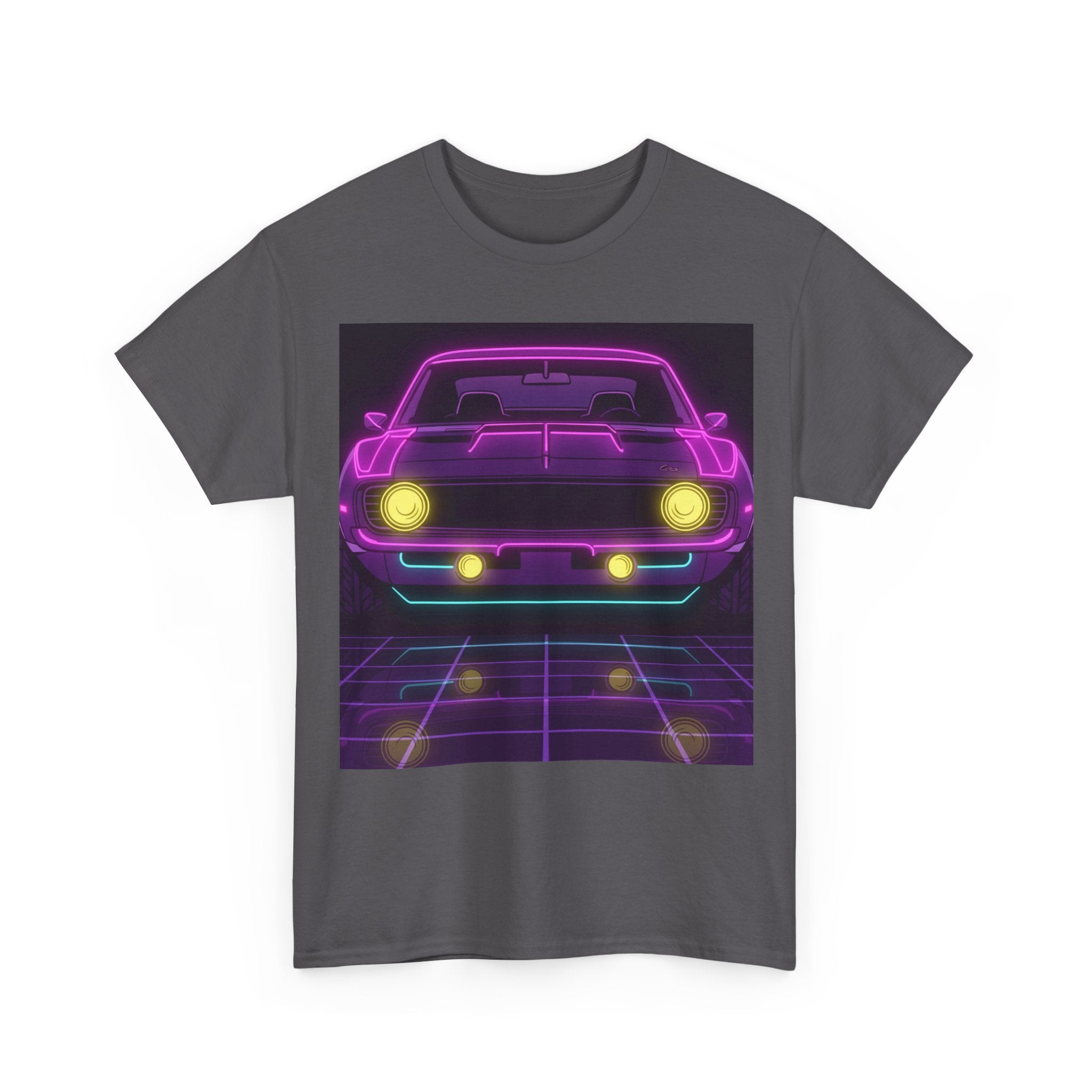 1969 Chevrolet Camaro SS Neon Synthwave Unisex Tee