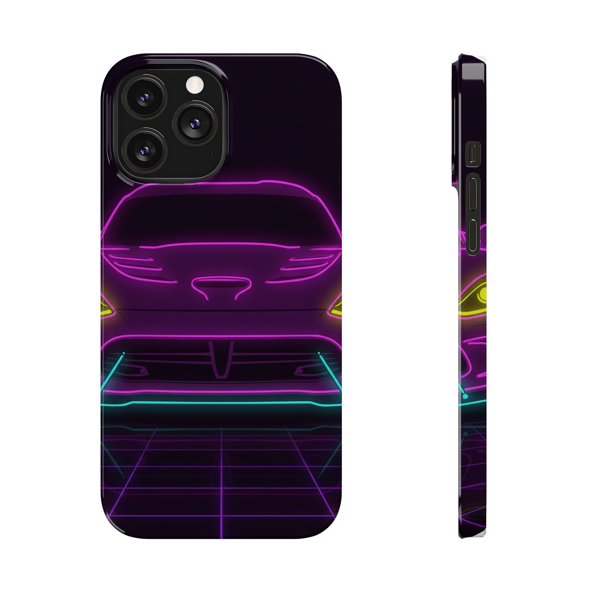 Dodge Viper (1992-17) Neon Synthwave Phone Case