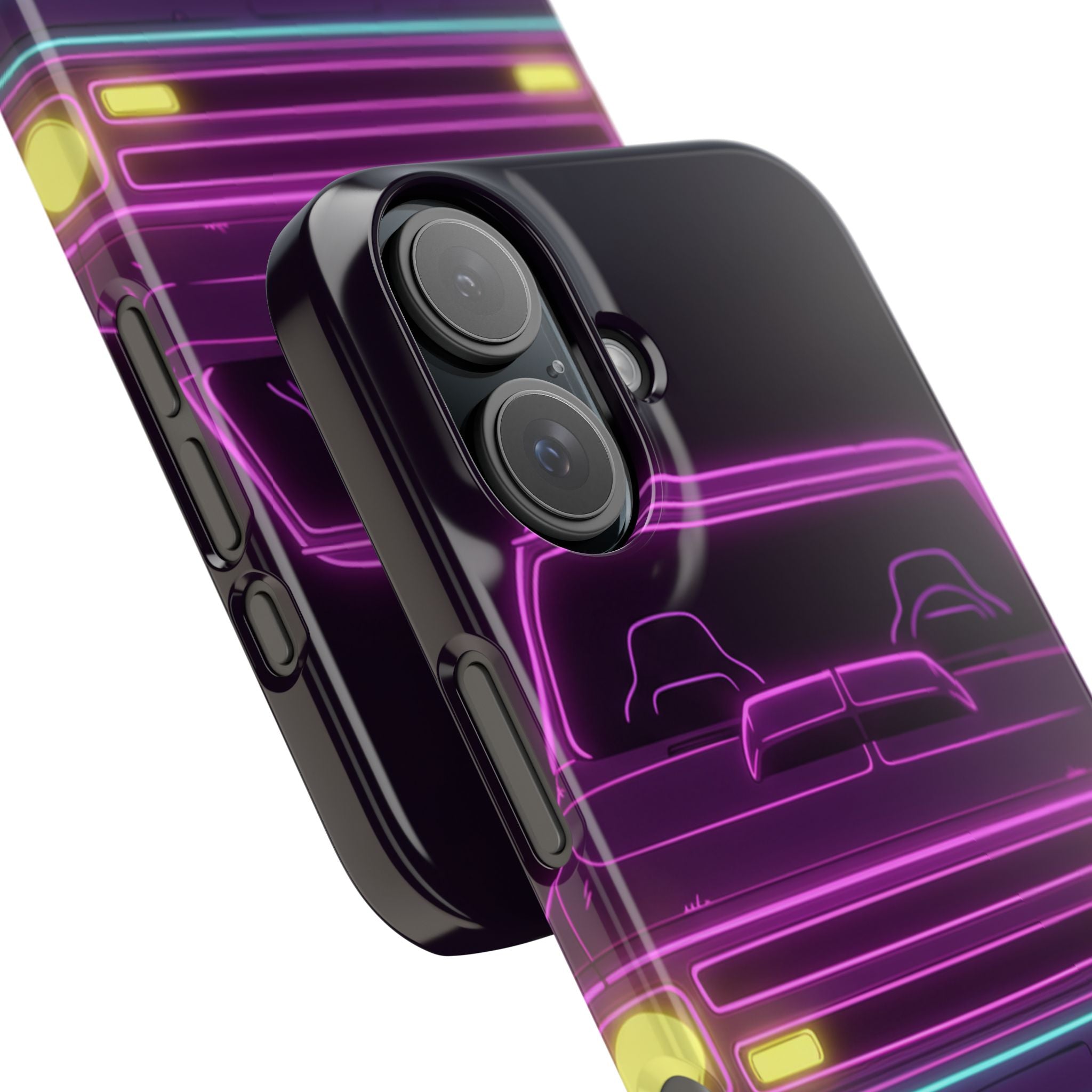 Chevy C10 Pickup (1967-72) Neon Synthwave Phone Case