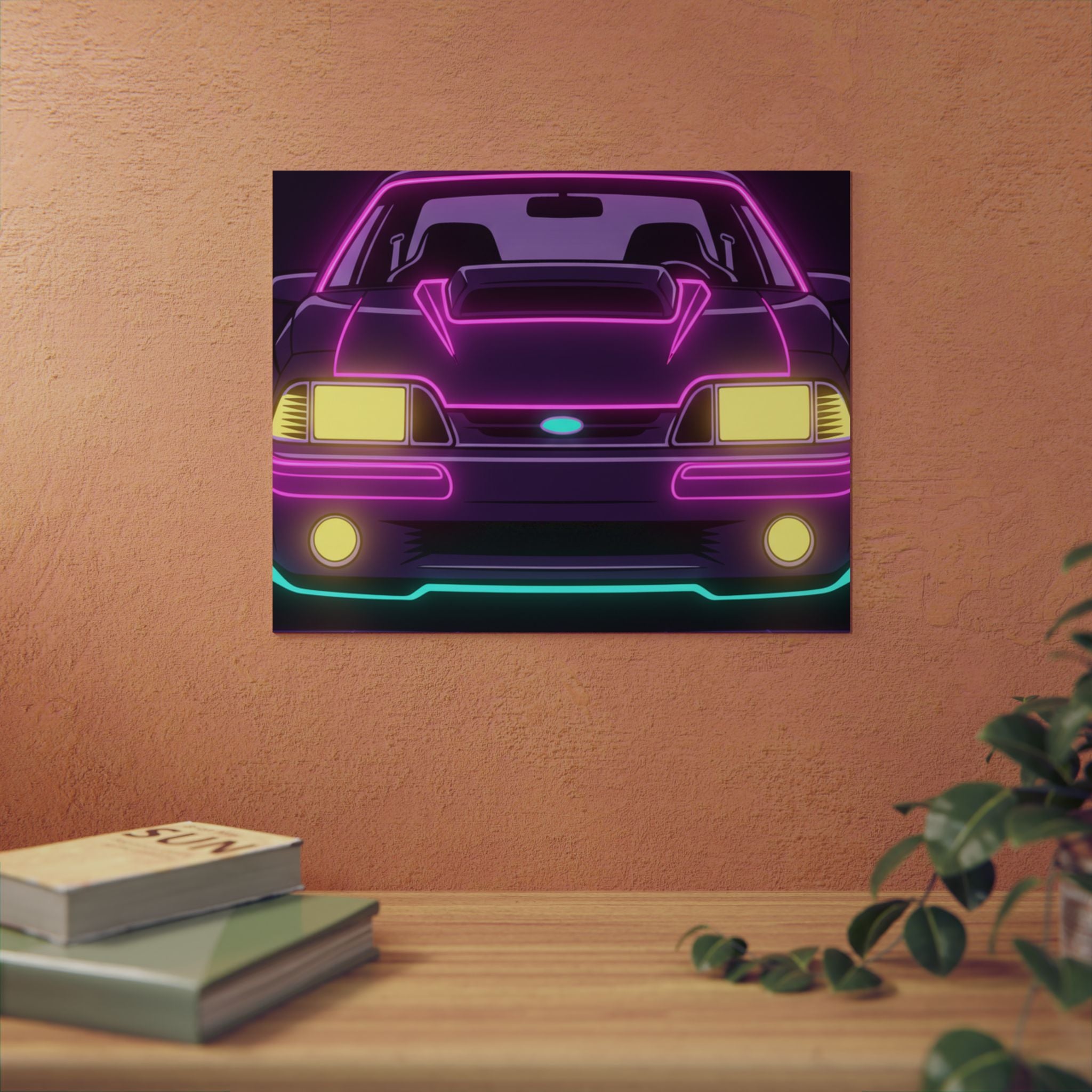 Ford Mustang Fox Body GT Metal Wall Sign