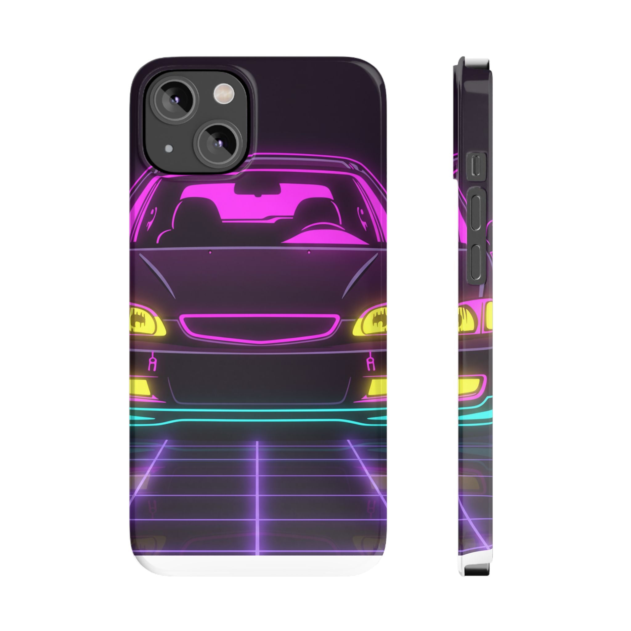Honda Civic EK Hatch Neon Synthwave Phone Case