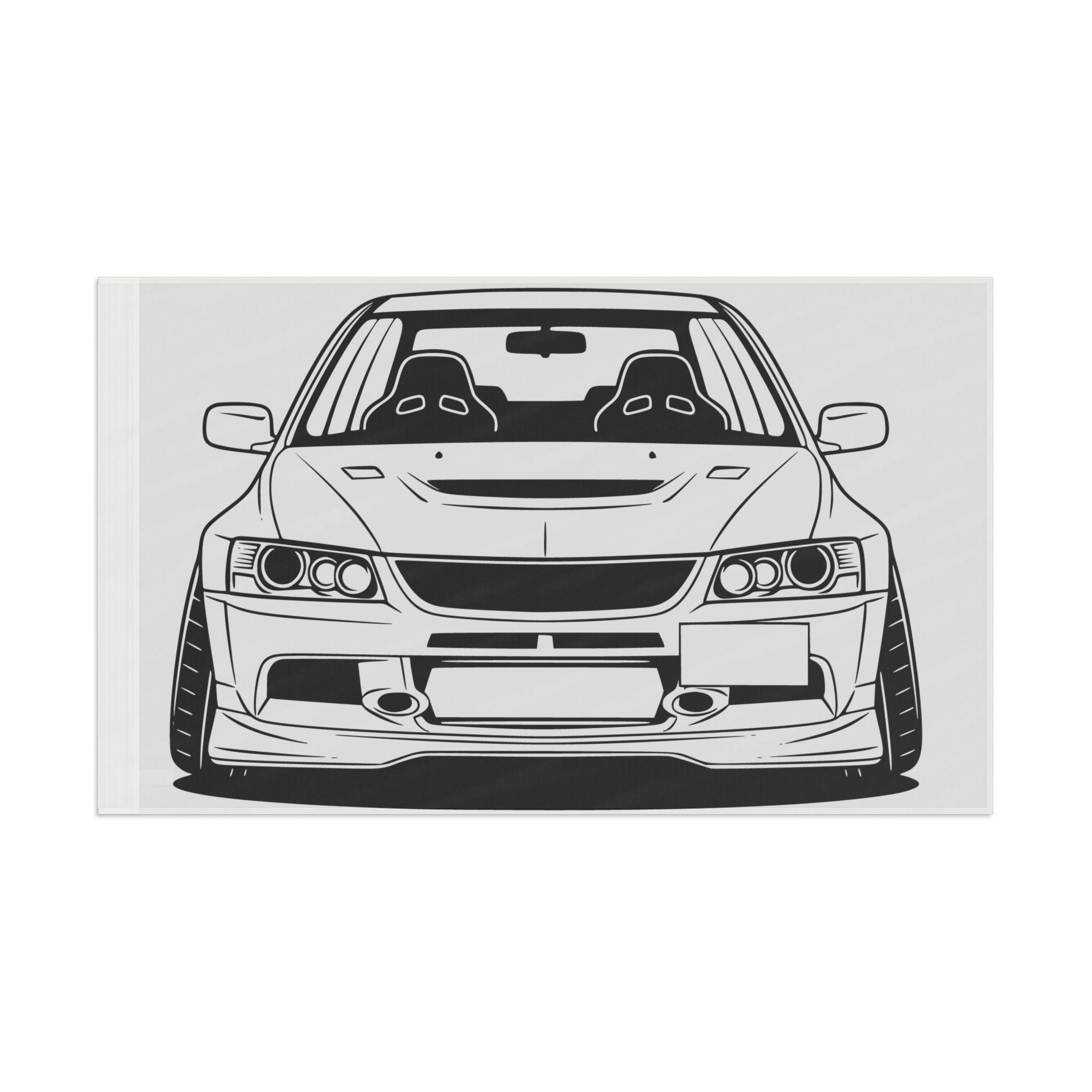 Mitsubishi Evo IX (2005-07) Garage Flag