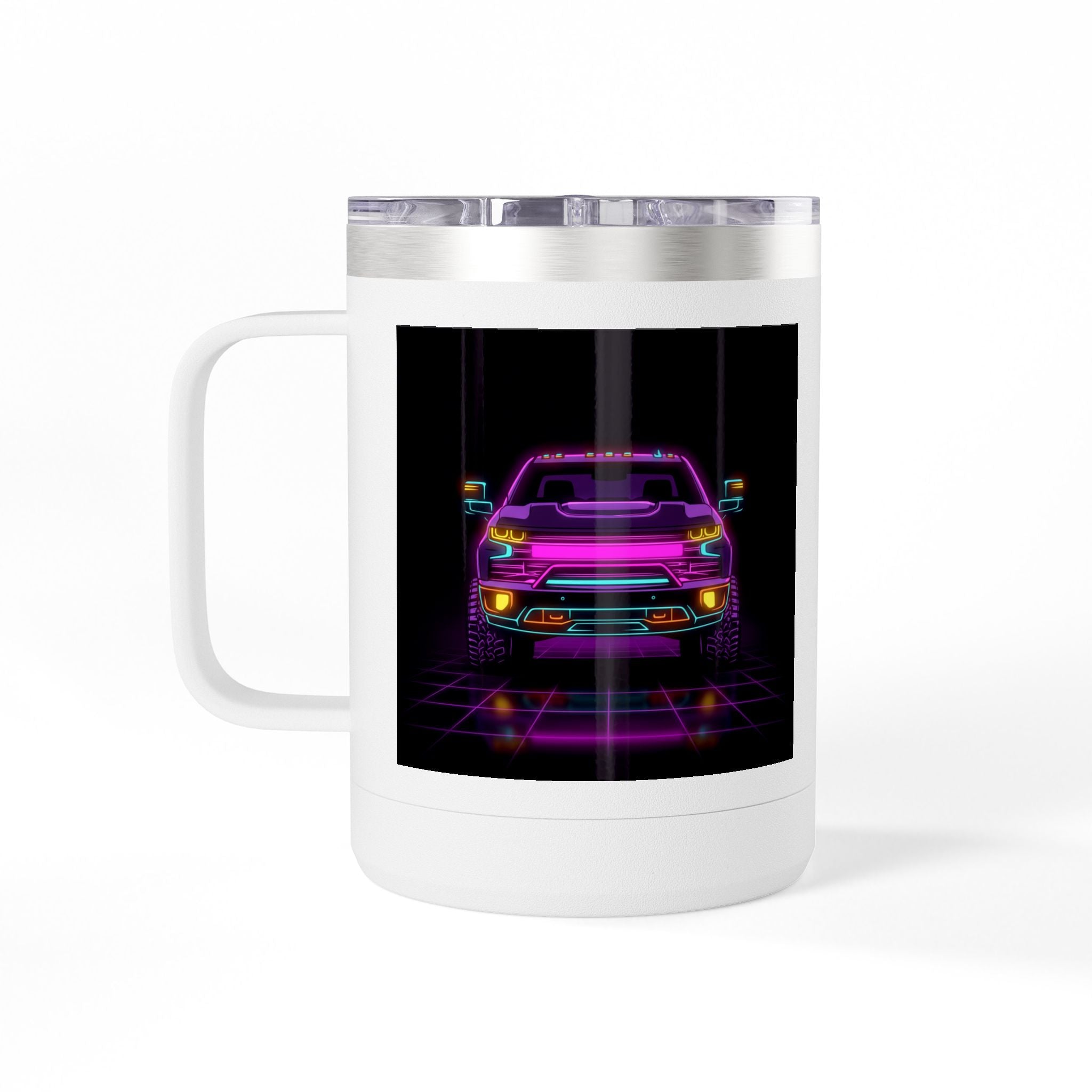 Chevy Silverado Trail Boss (2019+) Neon Synthwave Coffee Mug