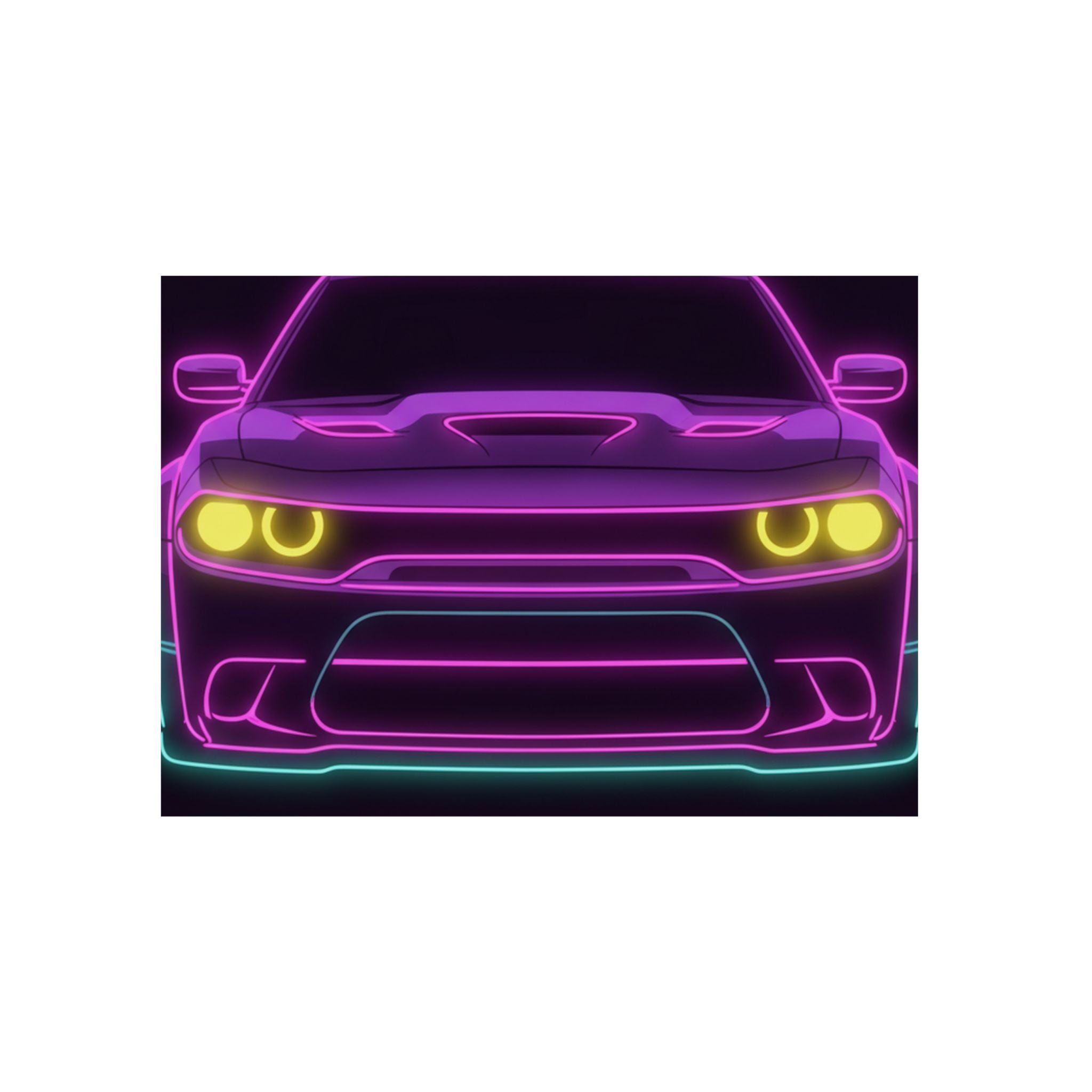 Dodge Challenger SRT Hellcat Metal Wall Sign