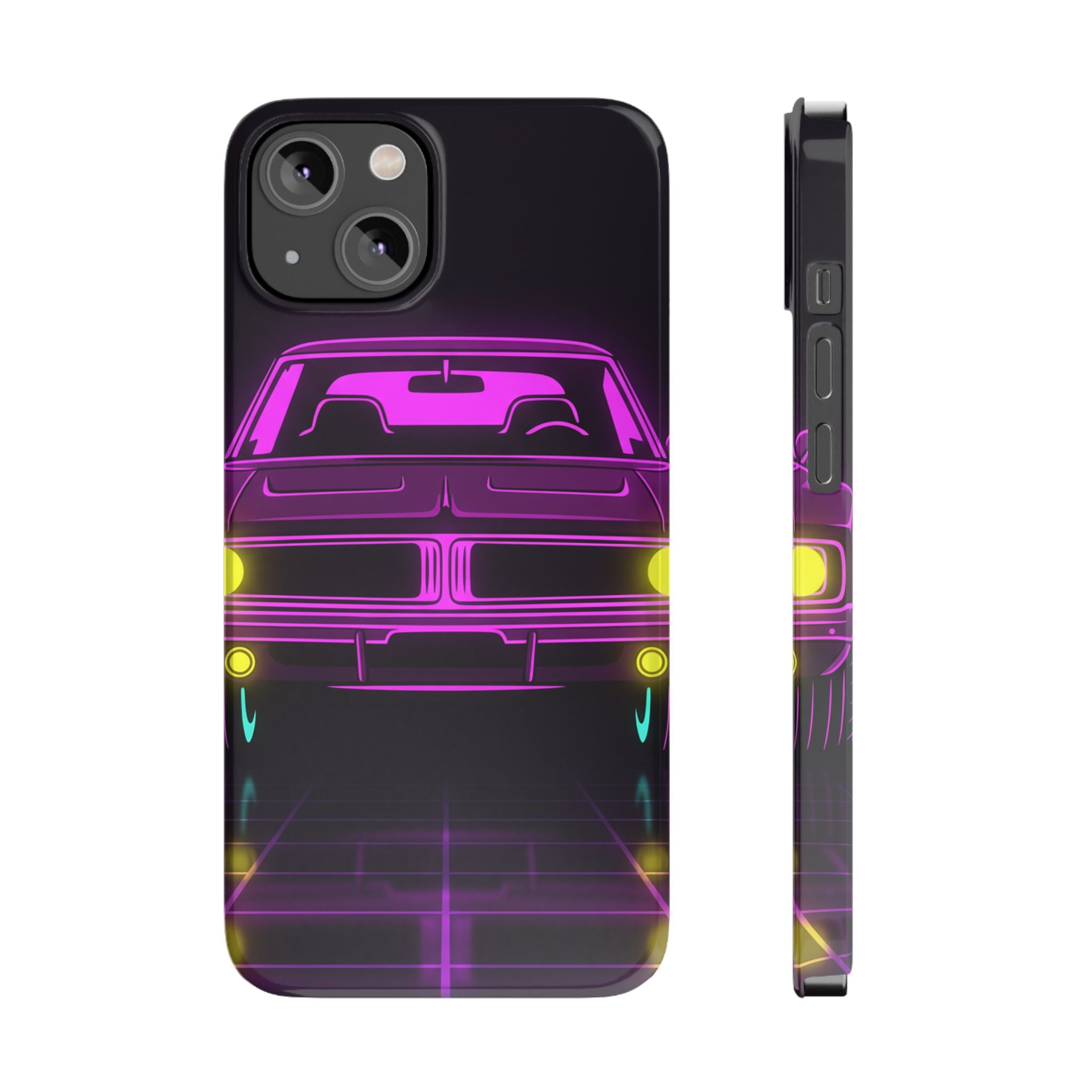 Dodge Charger R/T (1968-70) Resto-Mod Neon Synthwave Phone Case
