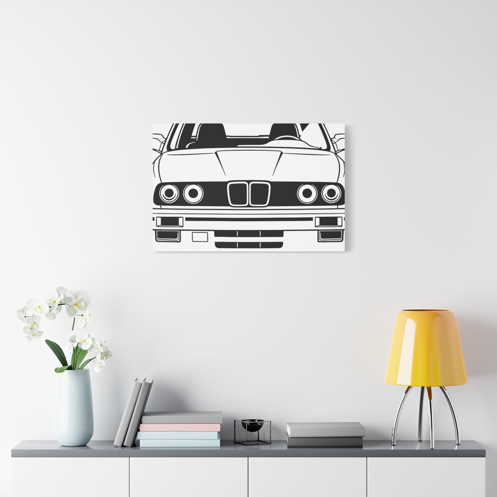 BMW E30 Canvas Wall Art