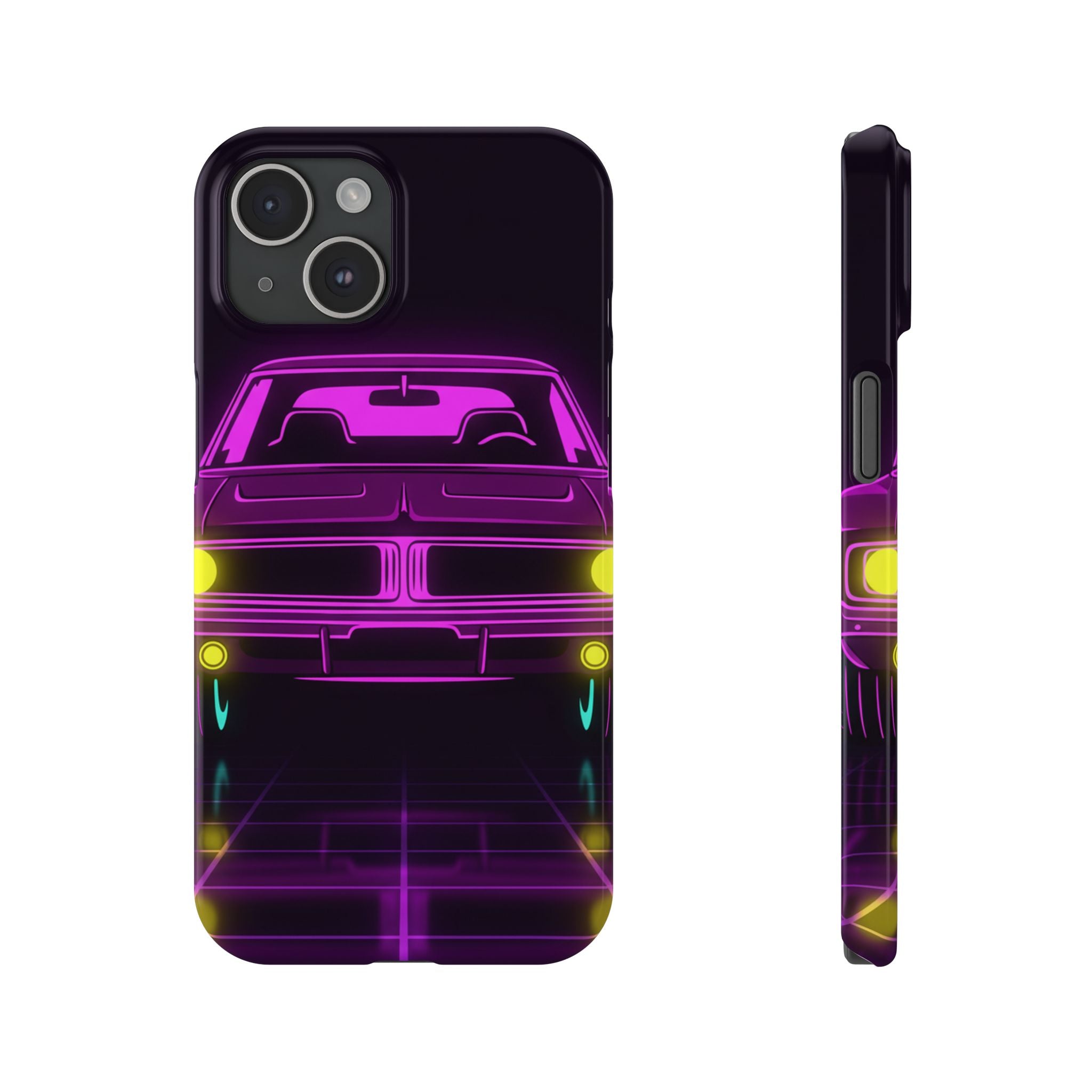 Dodge Charger R/T (1968-70) Resto-Mod Neon Synthwave Phone Case