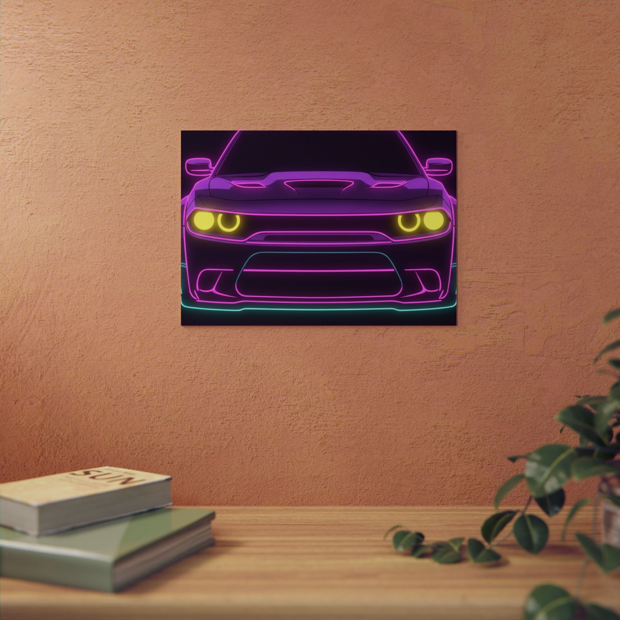 Dodge Challenger SRT Hellcat Metal Wall Sign