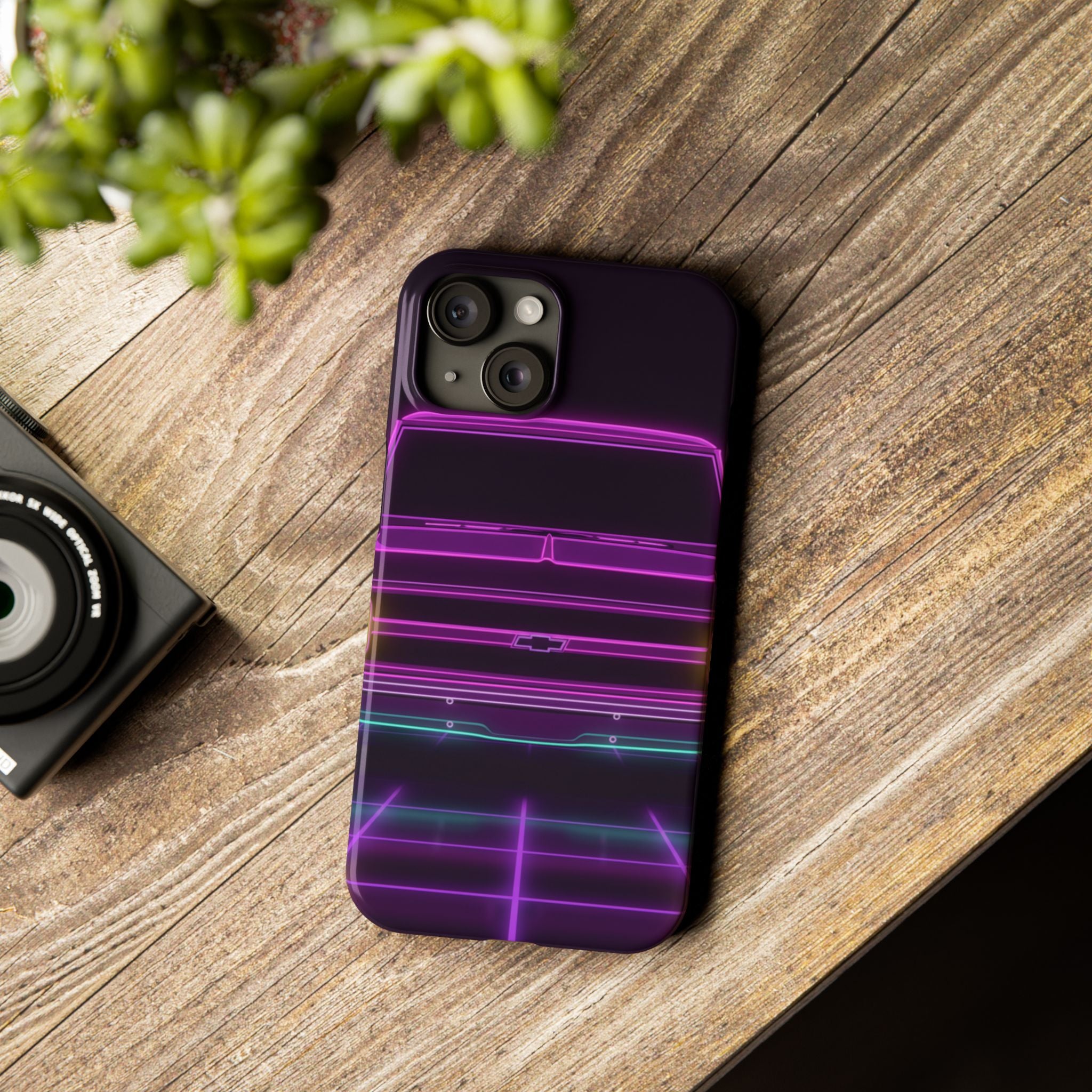 Chevy C10 Pickup (1967-72) Pro-Touring Neon Synthwave Phone Case