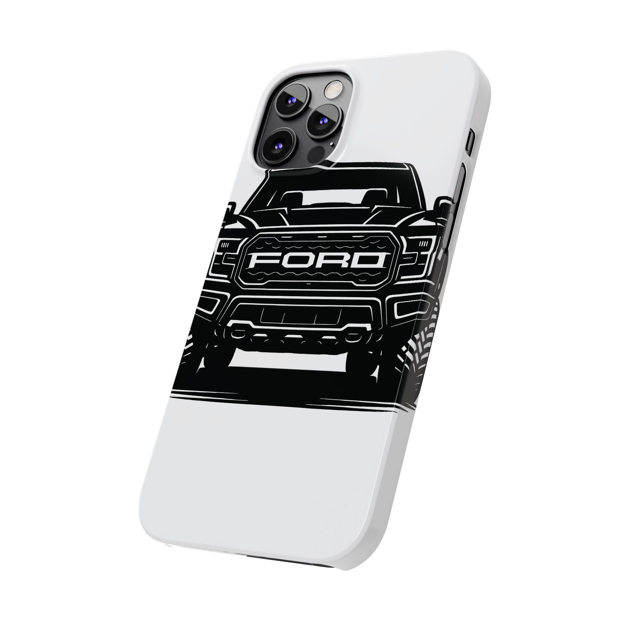 Ford Raptor (Gen 3) Slim Phone Case Greyscale