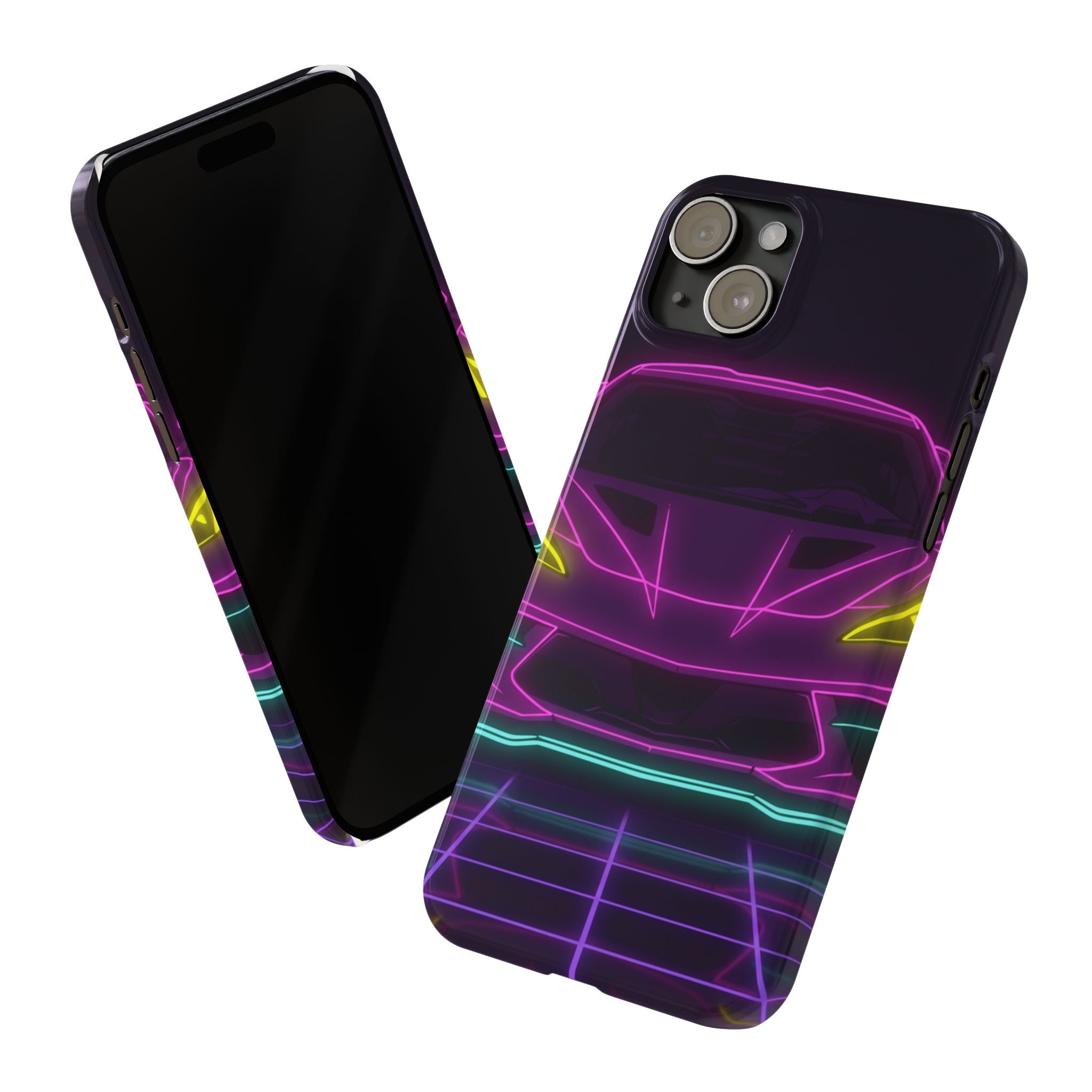 Corvette C8 (2020+) Neon Synthwave Phone Case