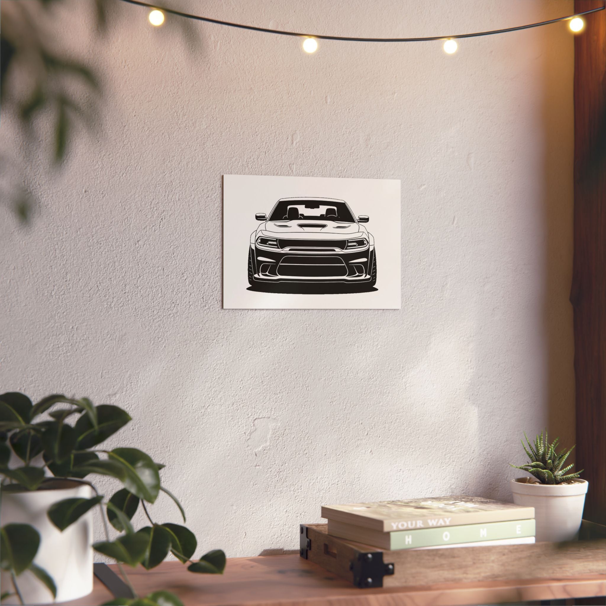 Dodge Challenger SRT Hellcat Metal Wall Sign