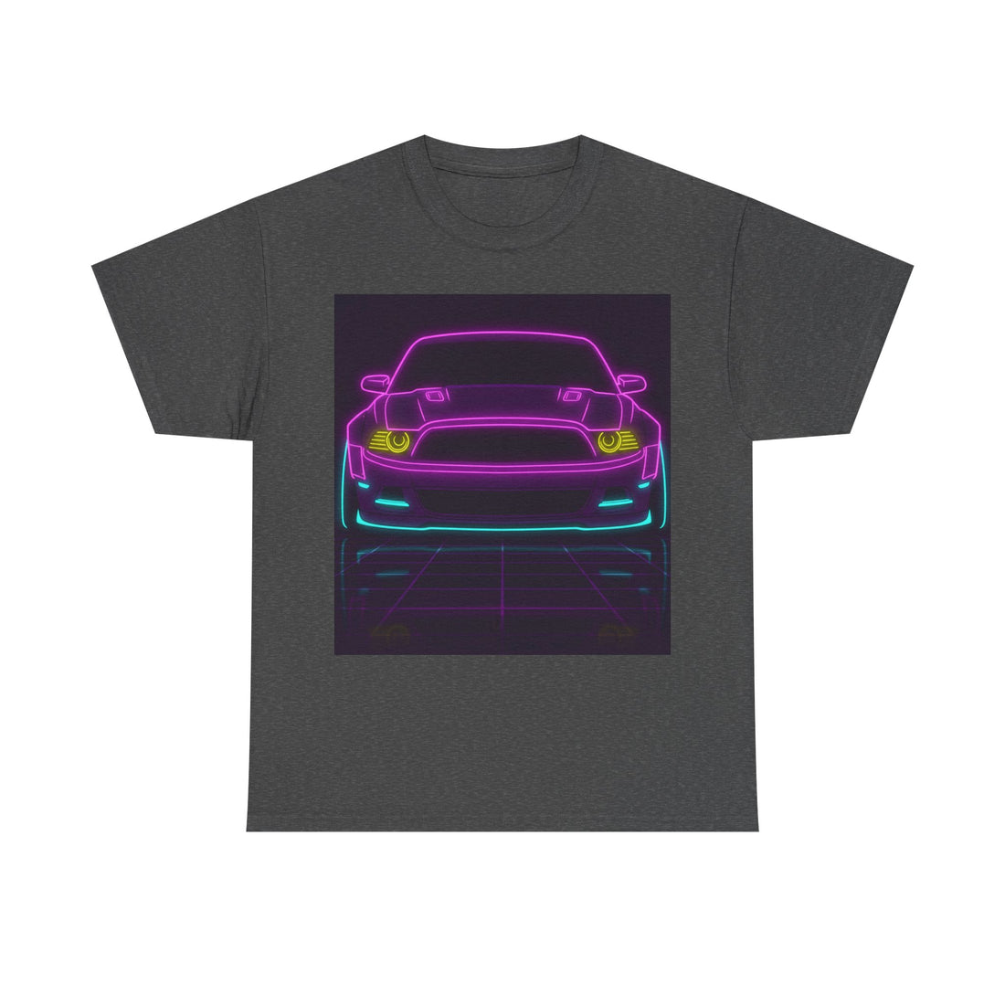 Ford Mustang GT (S197) Neon Synthwave Unisex Tee