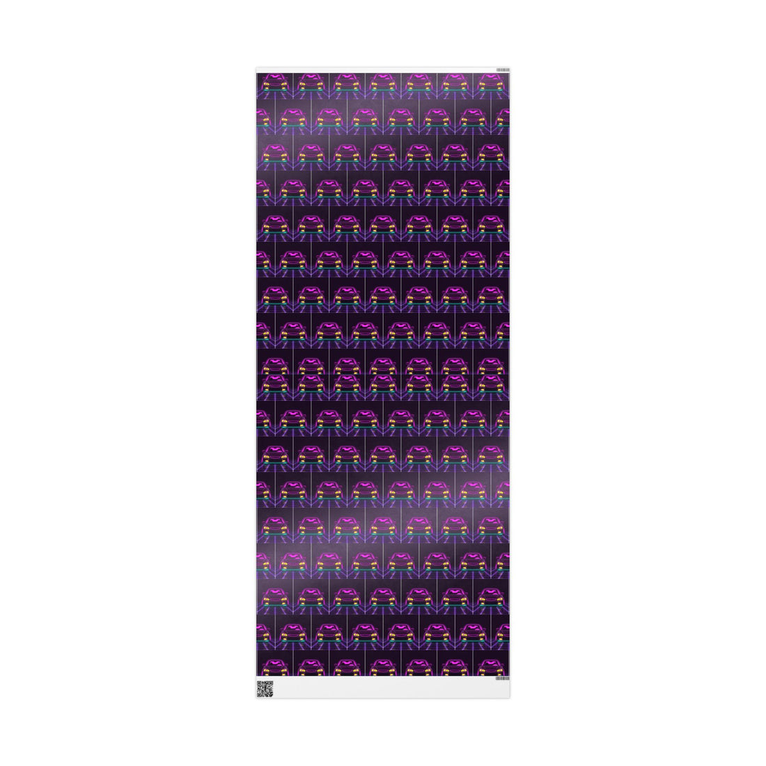 Honda Civic EK Hatch Neon Synthwave Gift Wrapping Paper