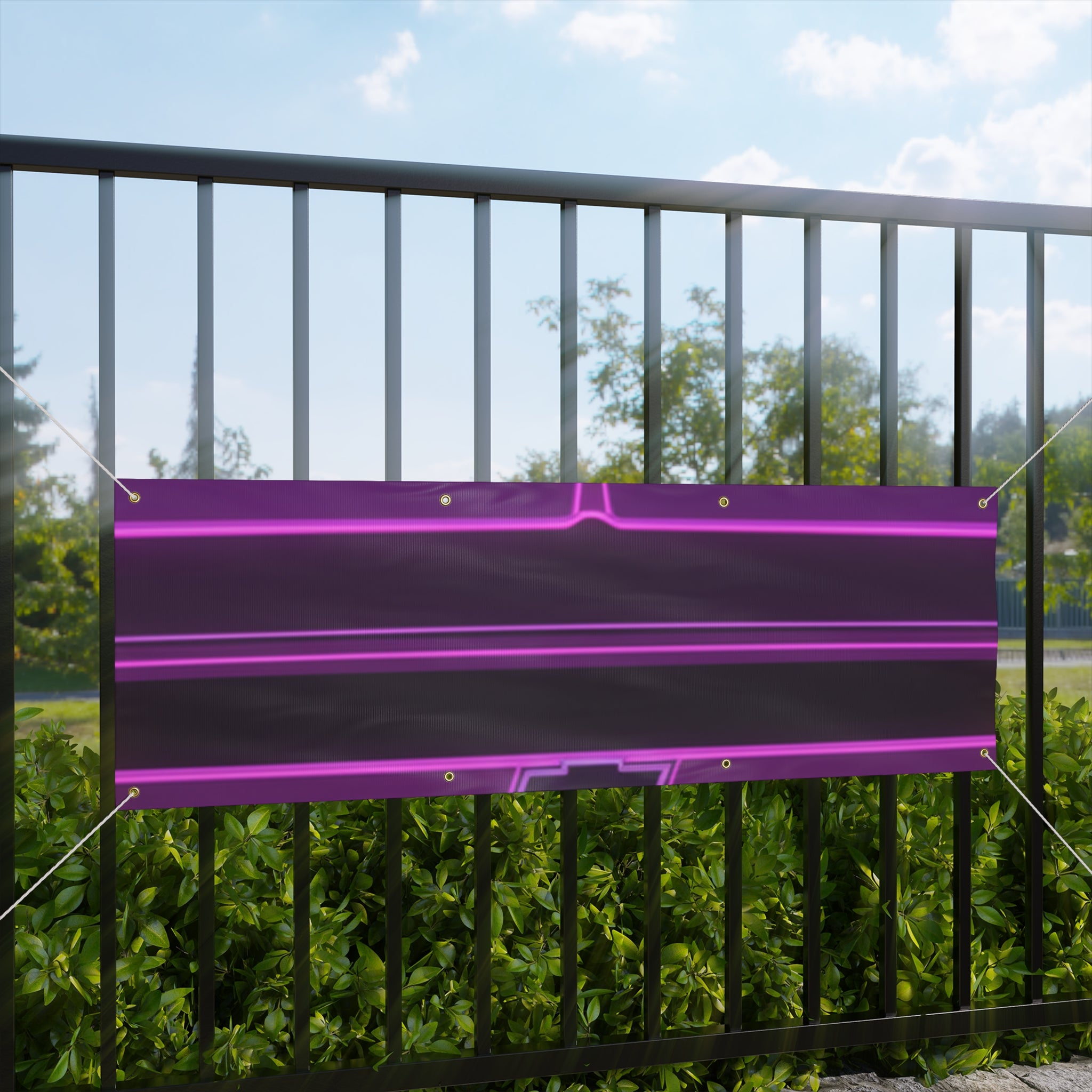 Chevy C10 Pickup (1967-72) Pro-Touring Neon Synthwave Banner