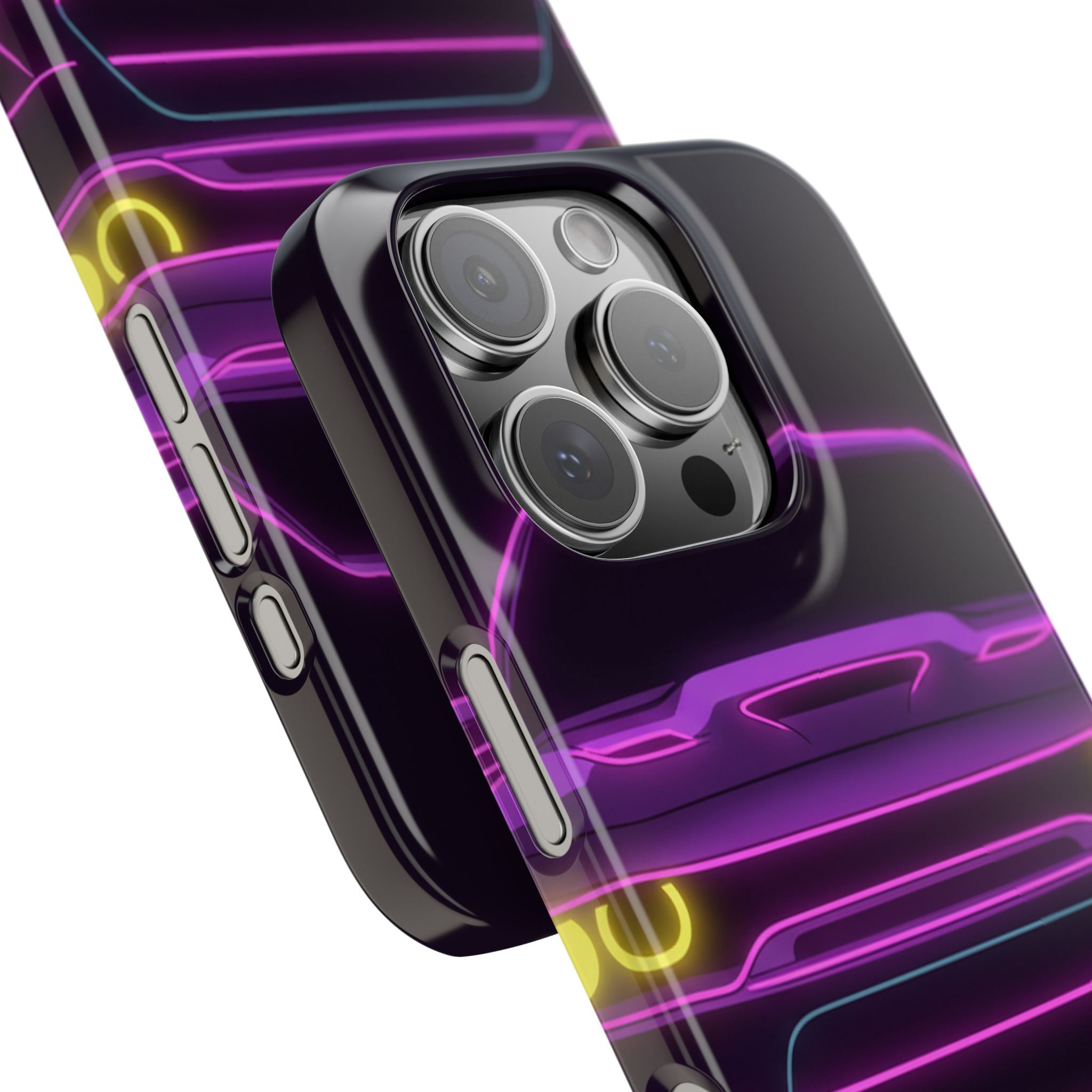 Dodge Challenger SRT Hellcat Neon Synthwave Phone Case