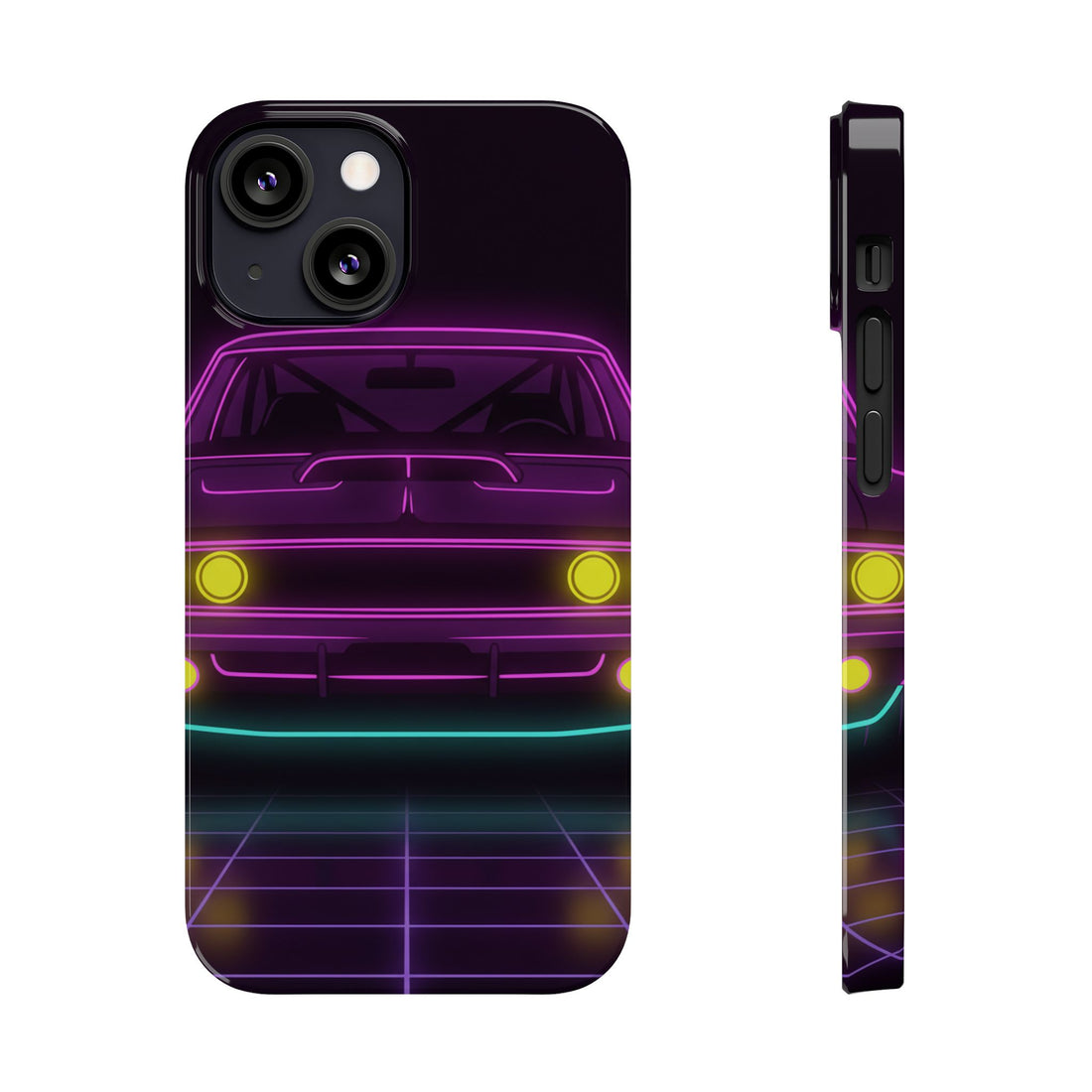 Dodge Charger R/T (1968-70) Neon Synthwave Phone Case